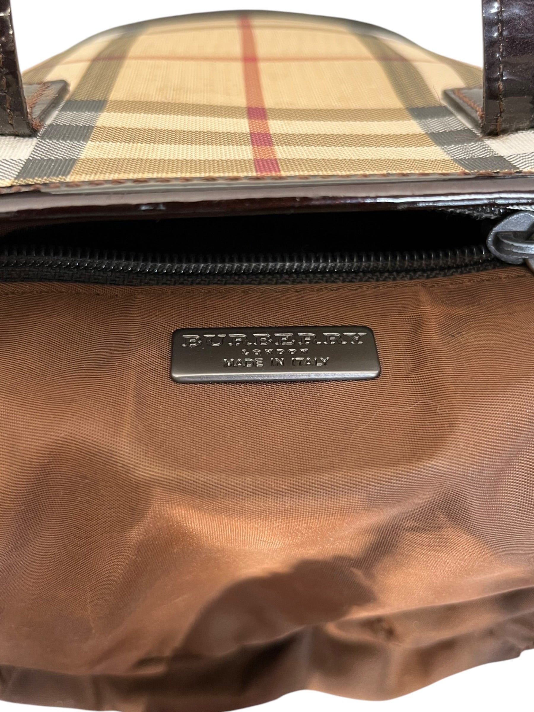 BURBERRY/Tote Bag/Gingham Check/Polyester/CML/BUCKET TOTE view 3