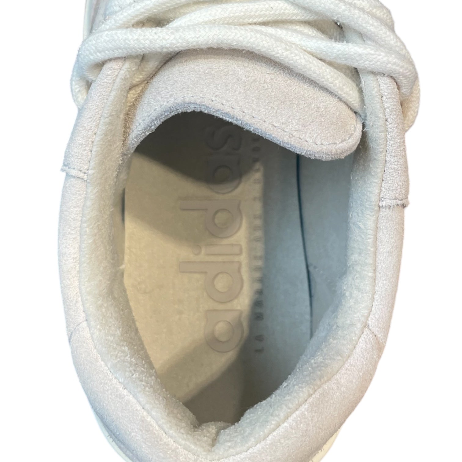 adidas/FEAR OF GOD/Low-Sneakers/US 8/Suede/CRM/La marque aux 3 bandes/crm lac view 3