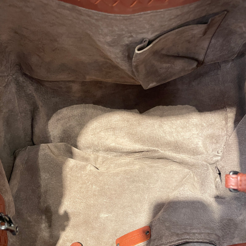 BOTTEGA VENETA/Tote Bag/Leather/BRW/CESTA LARGE