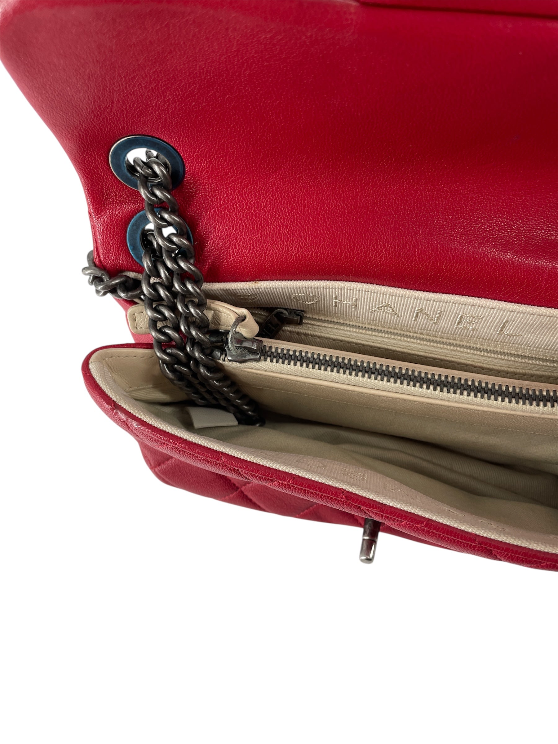 CHANEL/Cross Body Bag/Leather/RED/20781184 view 4
