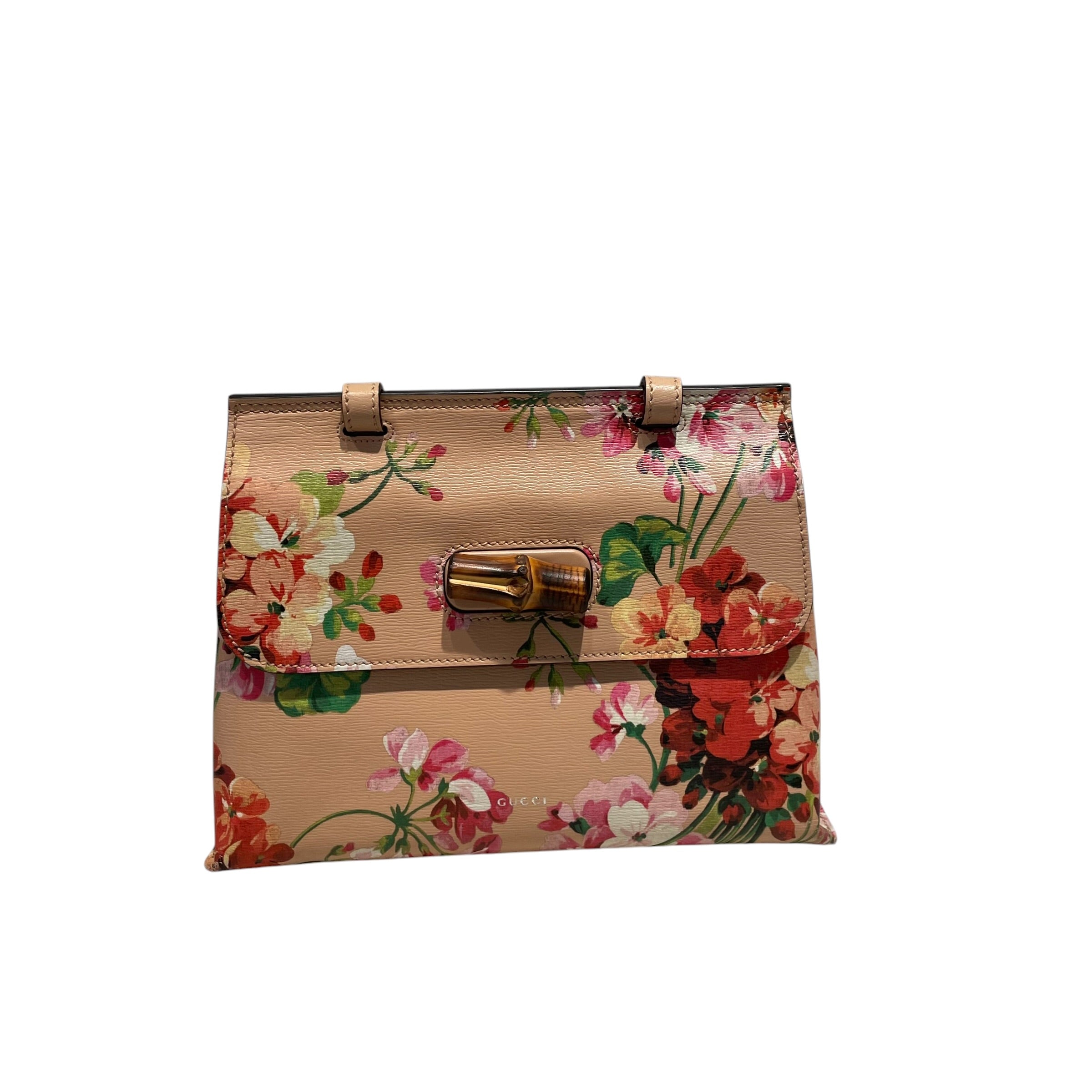 GUCCI/Cross Body Bag/Floral Pattern/Leather/MLT/bamboo blooms view 5