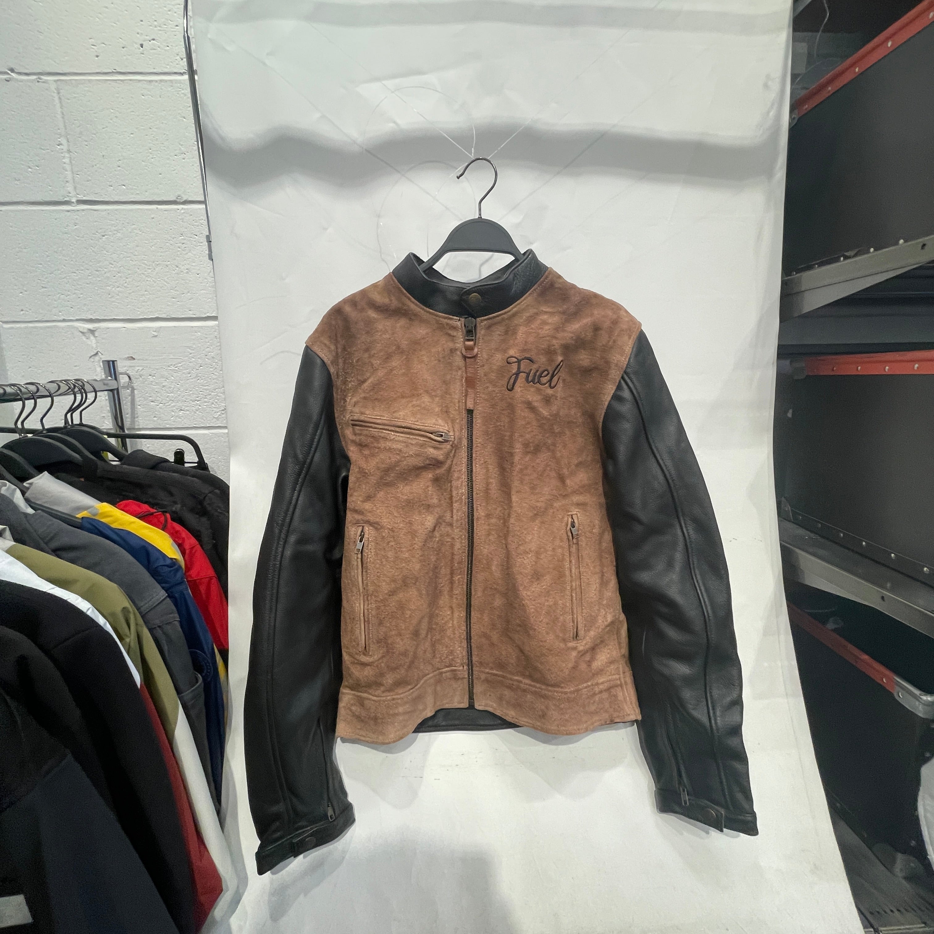 FUEL/Jacket/M/Suede/BRW/BLK SLEEVES BROWN BODY view 1
