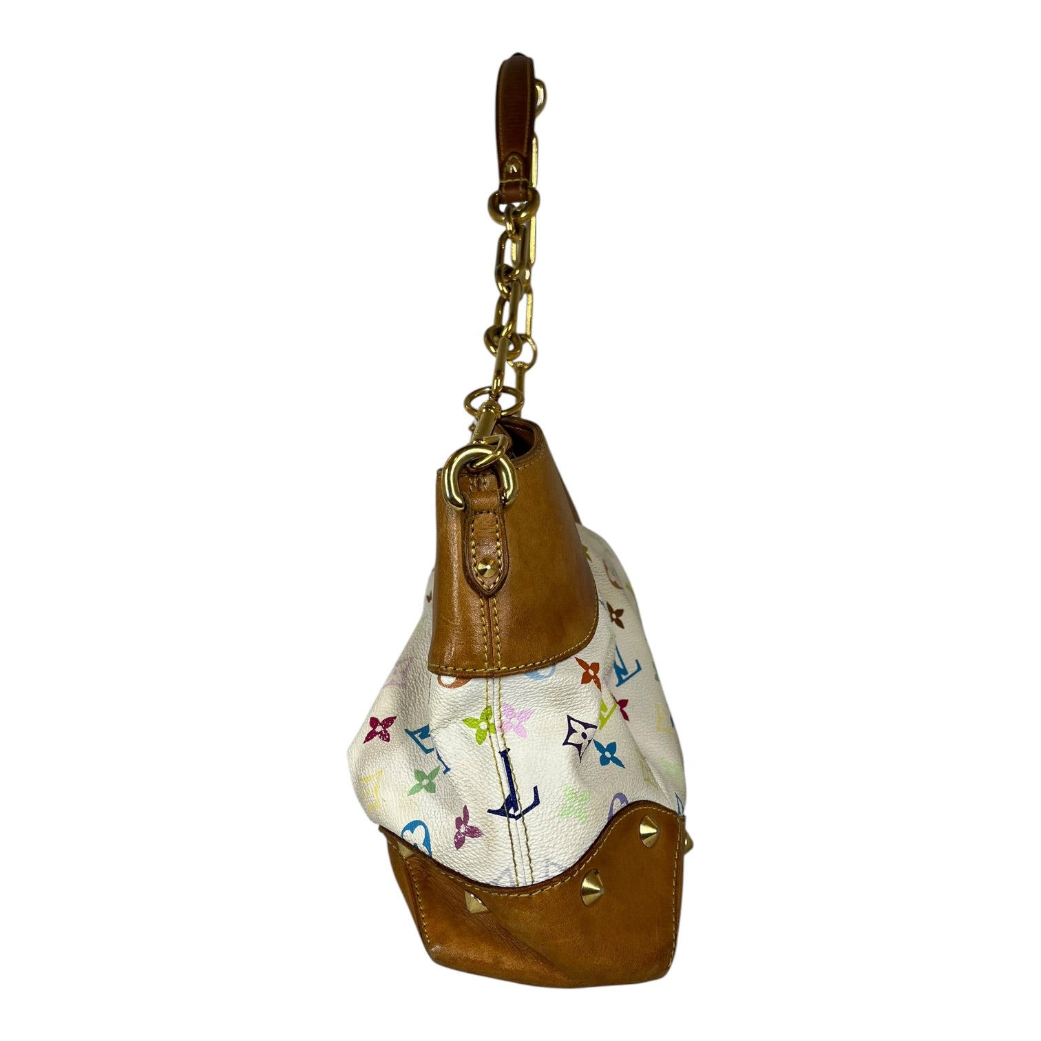 LOUIS VUITTON/Hand Bag/Monogram/Leather/WHT/MURAKAMI JUDY view 4