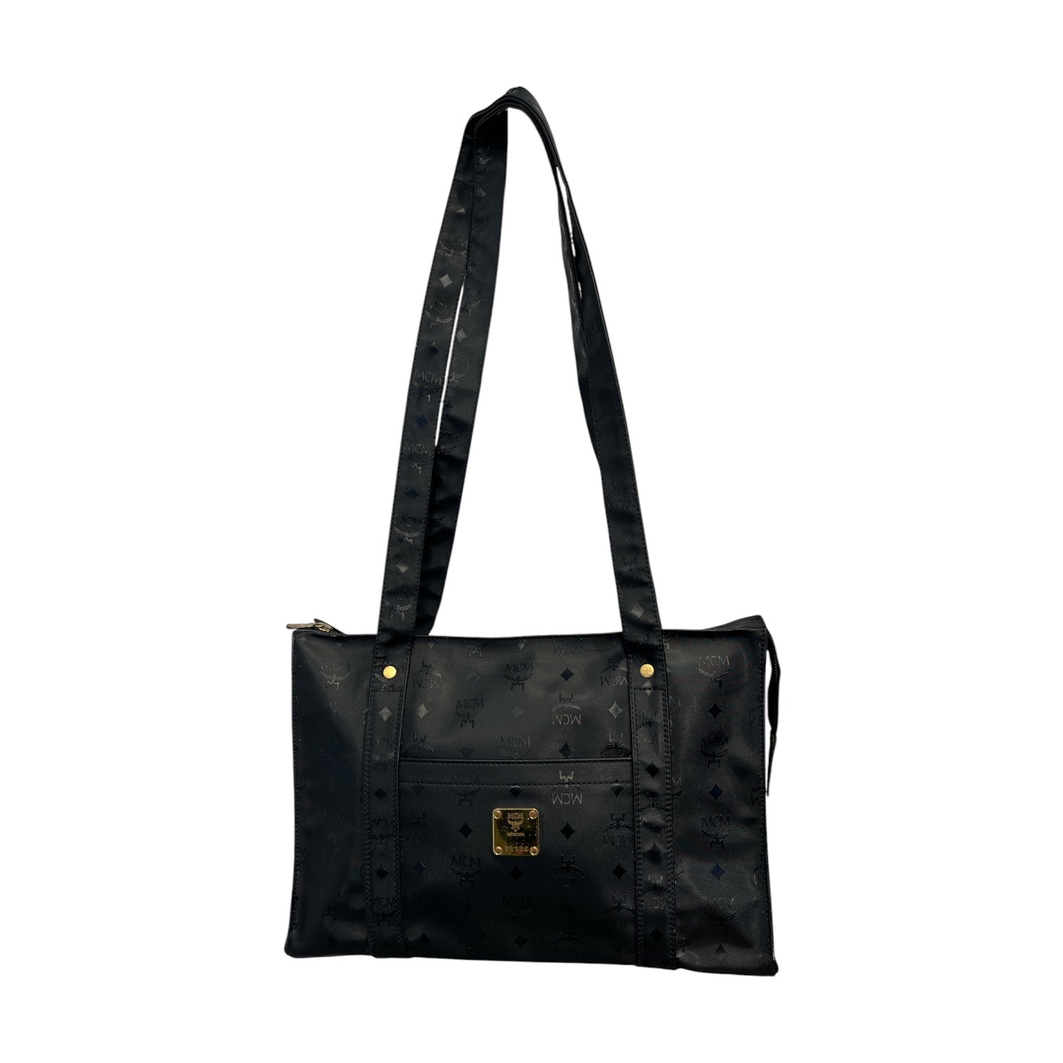 MCM/Bag/Monogram/BLK/Visetos Black Tote view 1