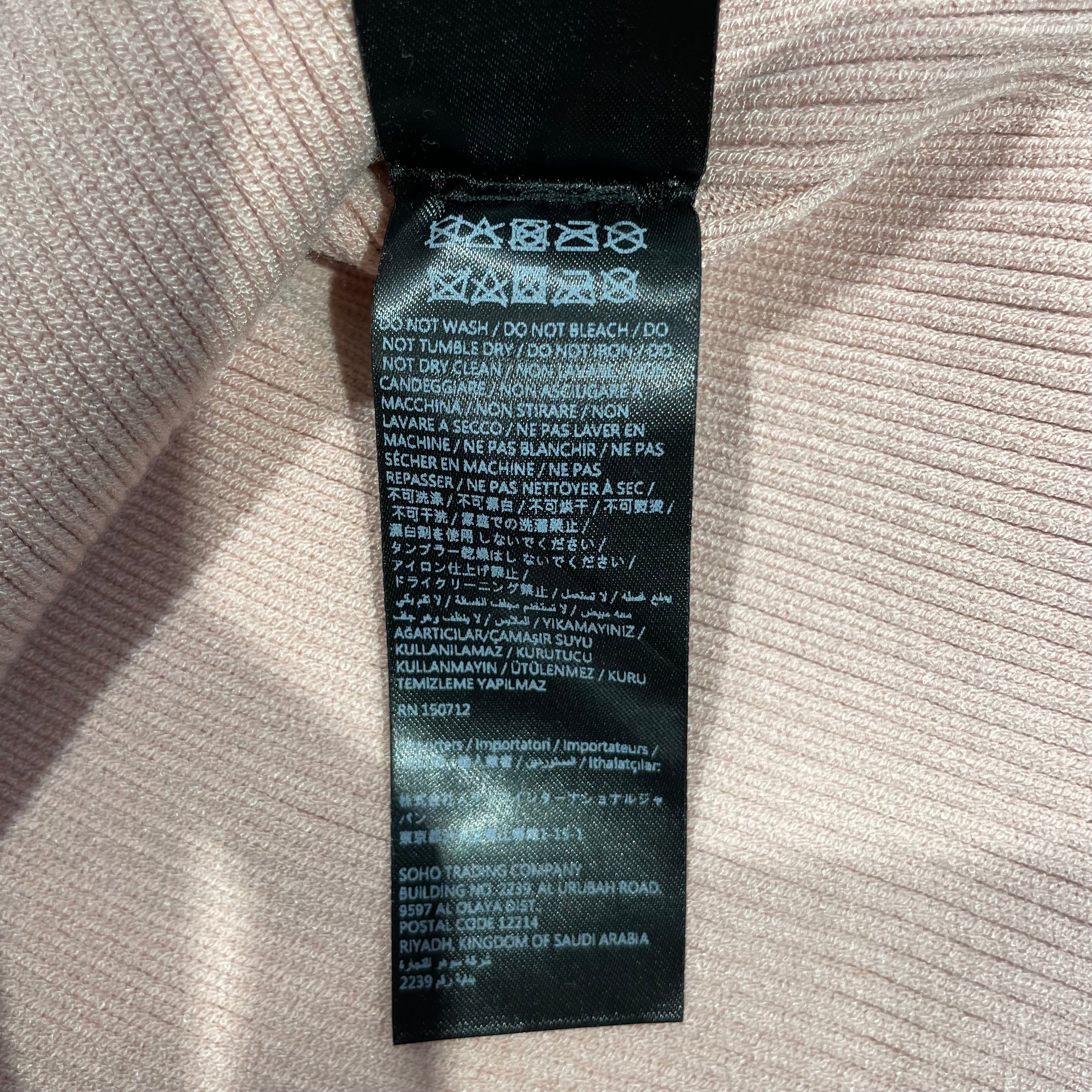 AMIRI/T-Shirt/L/Graphic/Cotton/PNK/logo knit baby tee view 5