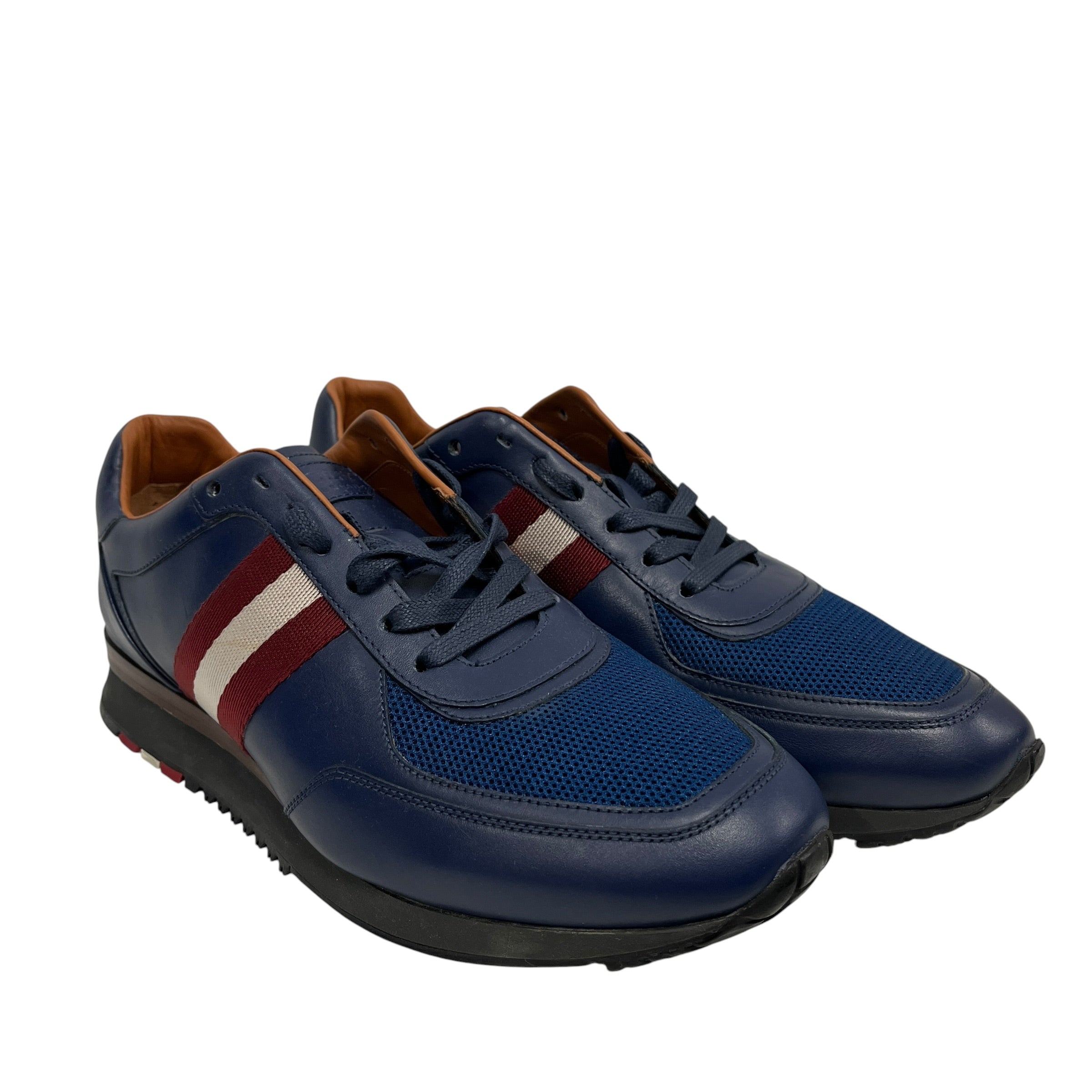 BALLY/Low-Sneakers/US 9/Stripe/Leather/NVY/Aston Sneaker view 1