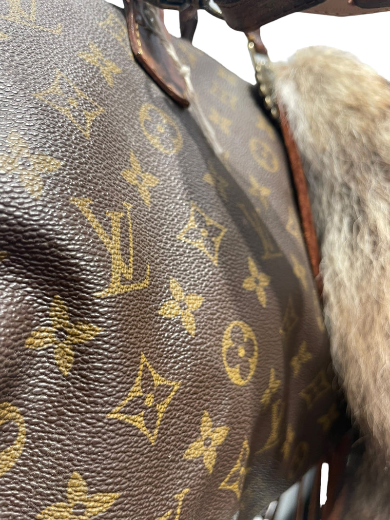 LOUIS VUITTON/Hand Bag/Monogram/Leather/BRW/Speedy with leather tassels an