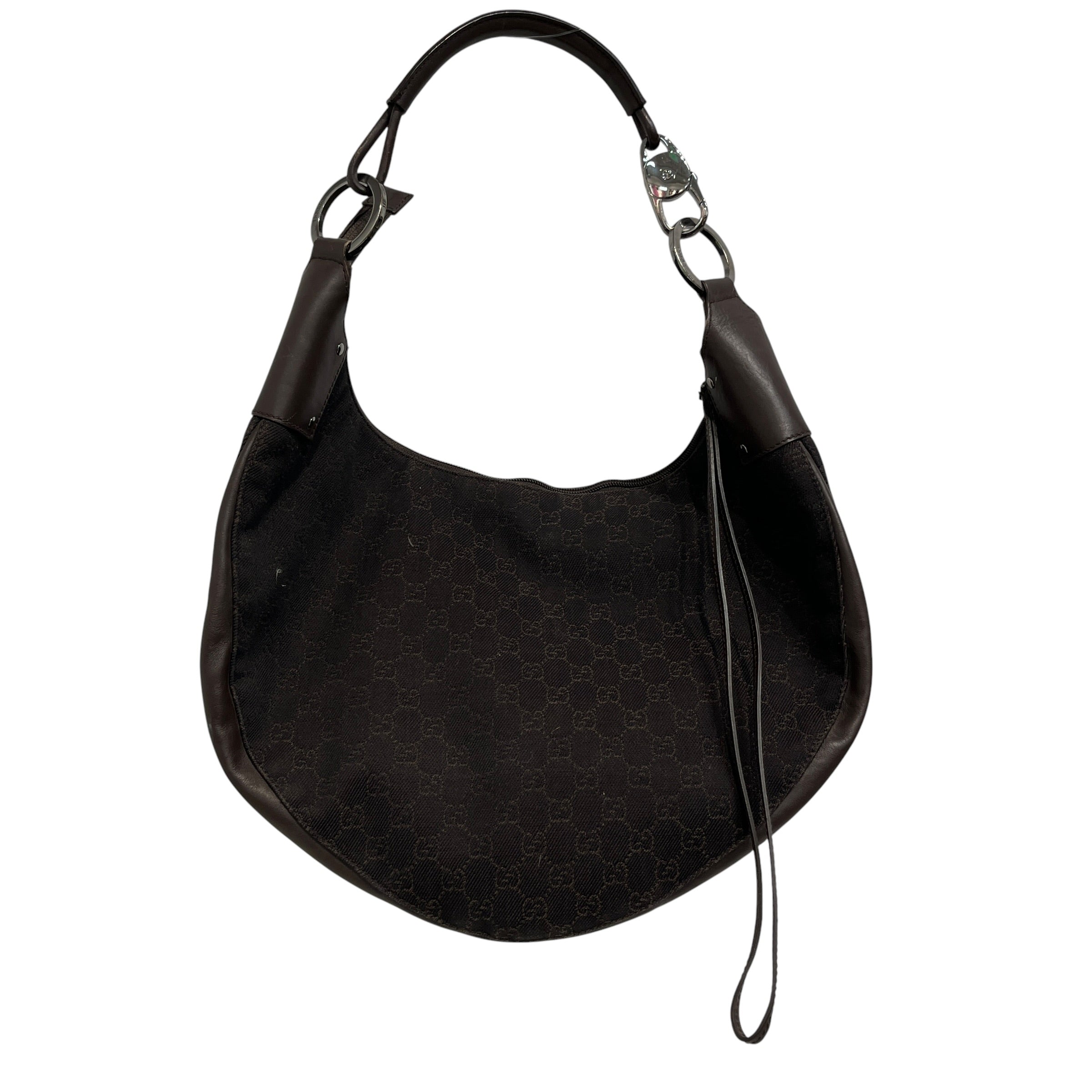 GUCCI/Bag/Monogram/Cotton/BRW/Shoulder Hobo Bag view 1