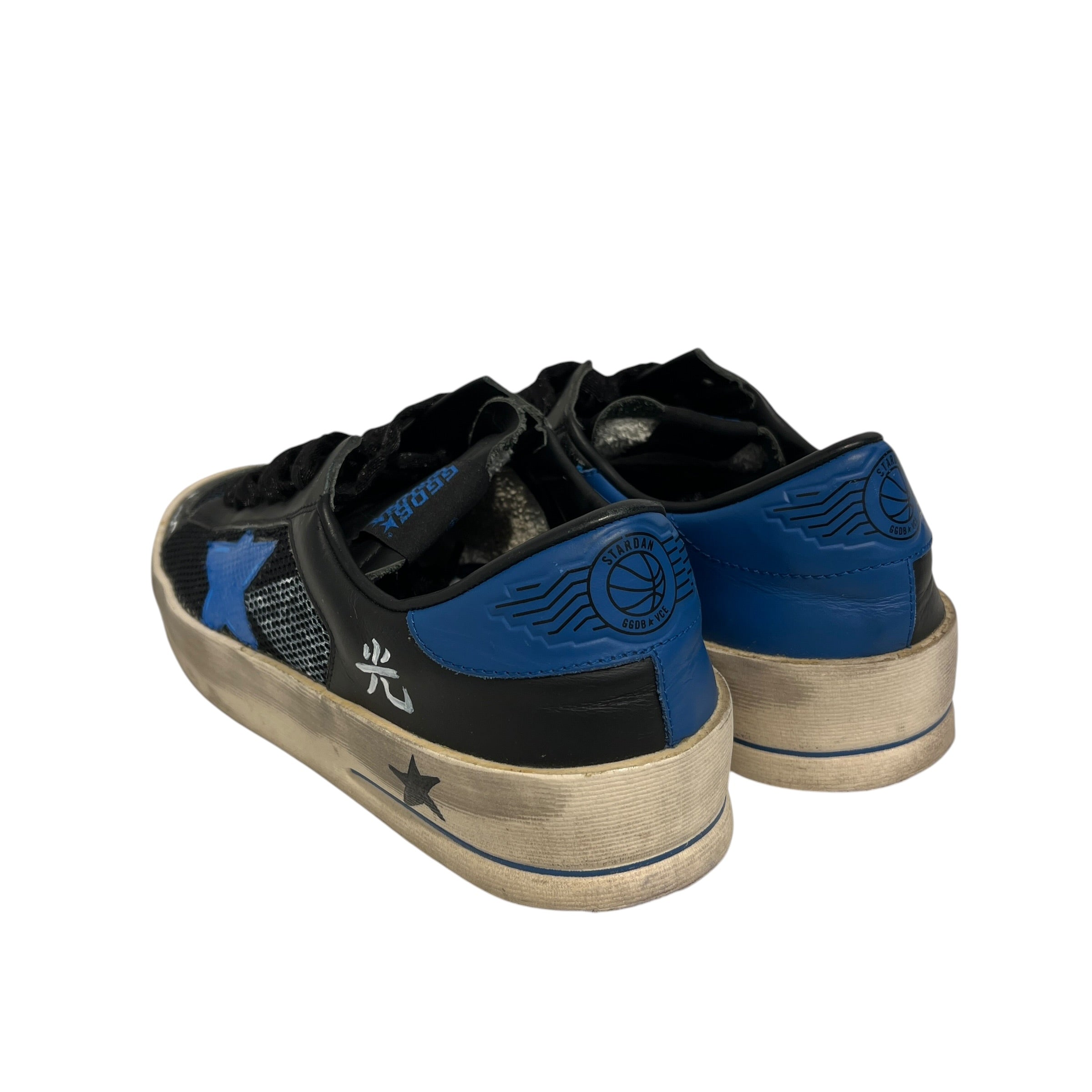 GOLDEN GOOSE/Low-Sneakers/US 8/Cotton/BLK/sonic custom view 2
