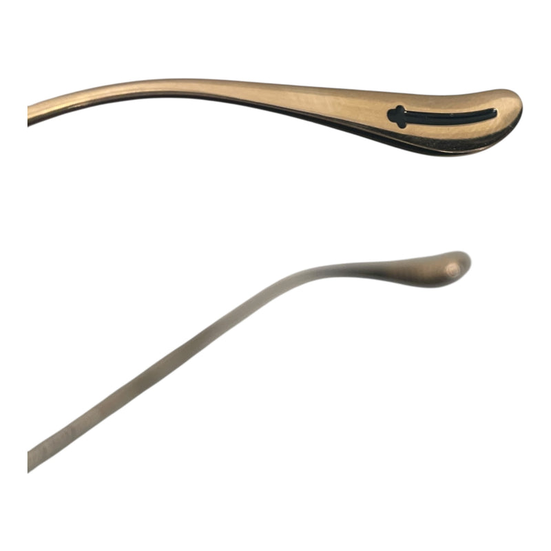 CHROME HEARTS/Sunglasses/Stripe/Tortoiseshell Pattern/GLD/HUGH JAYNUS