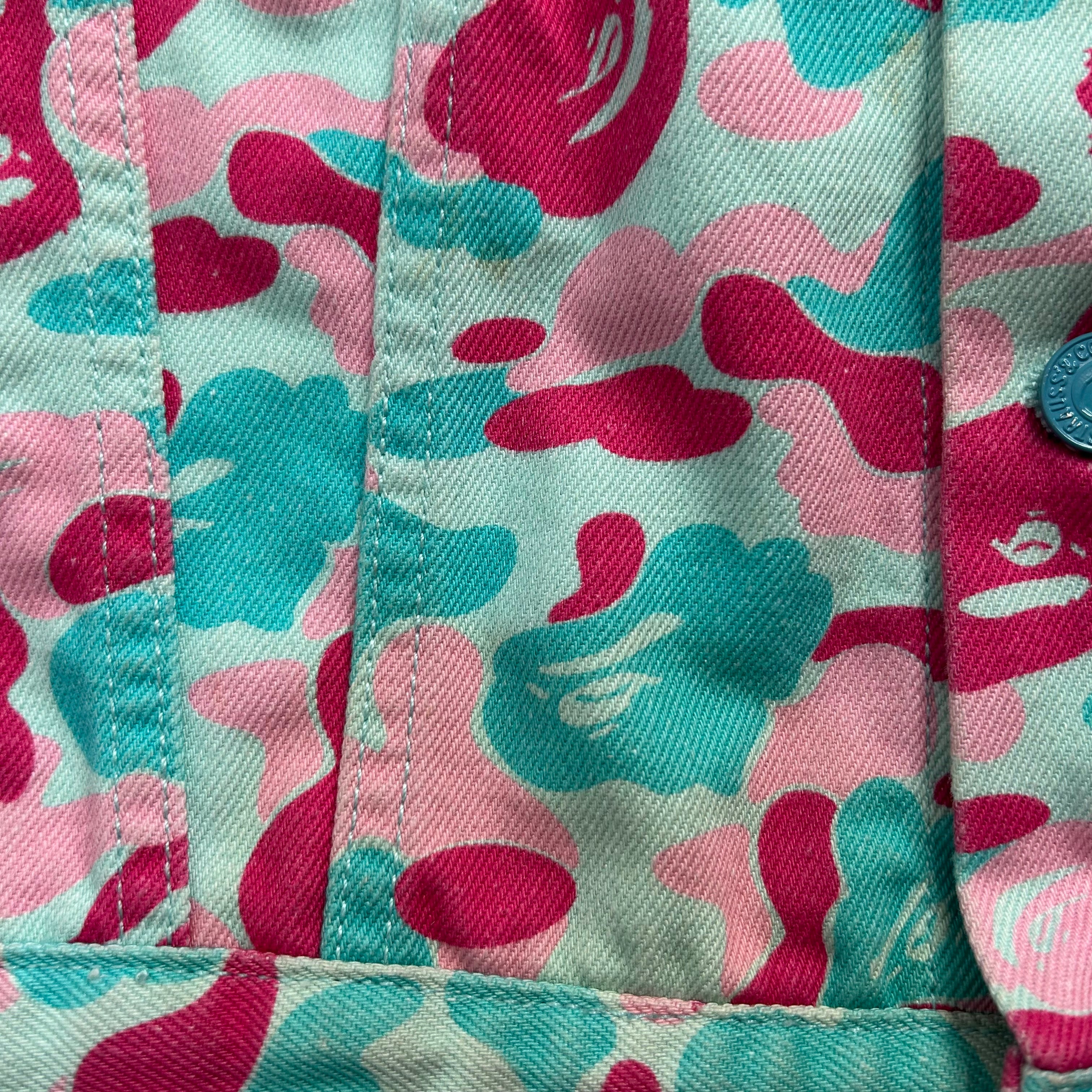Levi's/A BATHING APE/Denim Jkt/L/Cotton/MLT/All Over Print/A-AB 70555 COTTON CANDY view 6