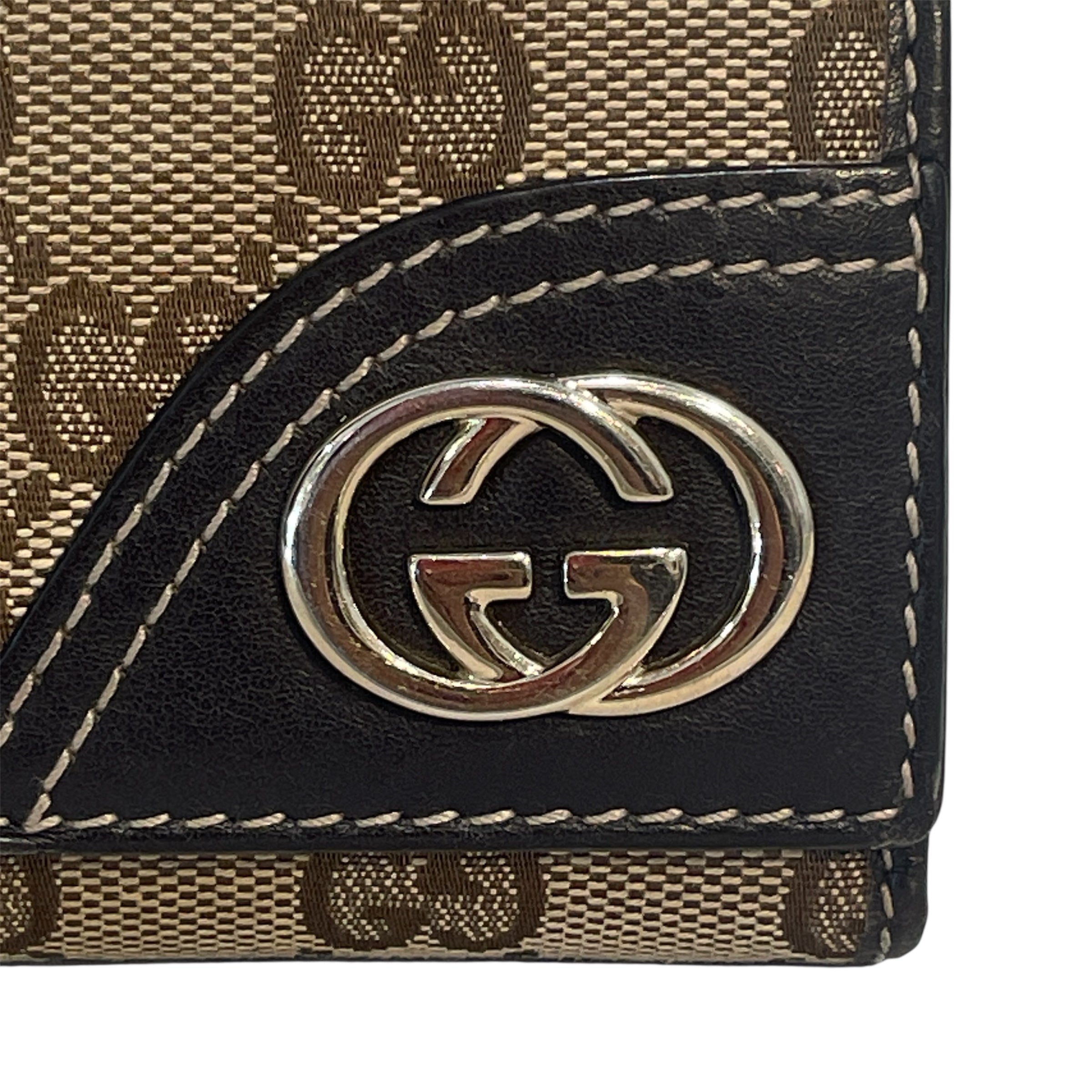 GUCCI/Wallet/Monogram/Cotton/BRW/Continental Monogram Wallet view 5