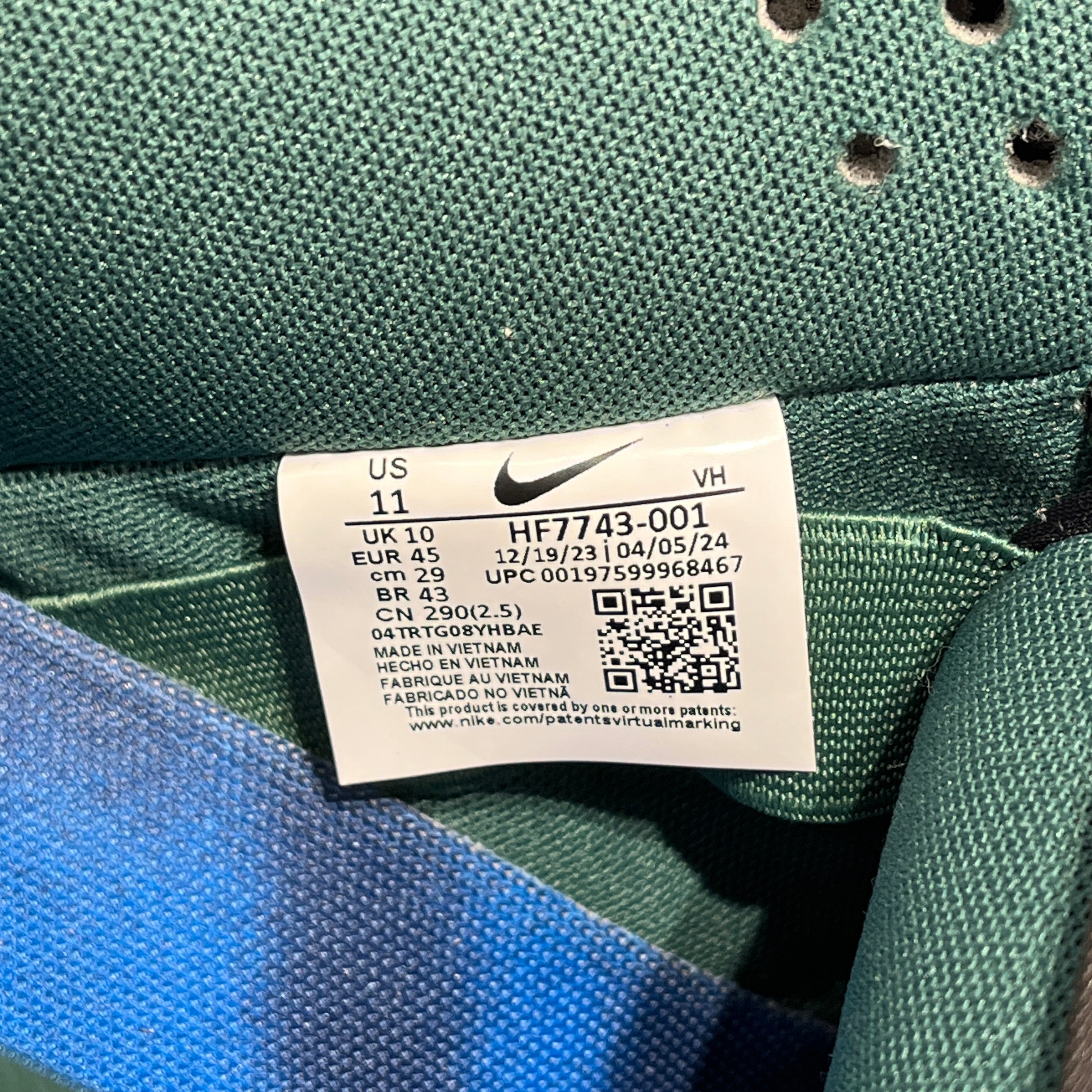 NIKE/Low-Sneakers/US 11/Graphic/Suede/NVY/Three Skateboards Sneakers view 8