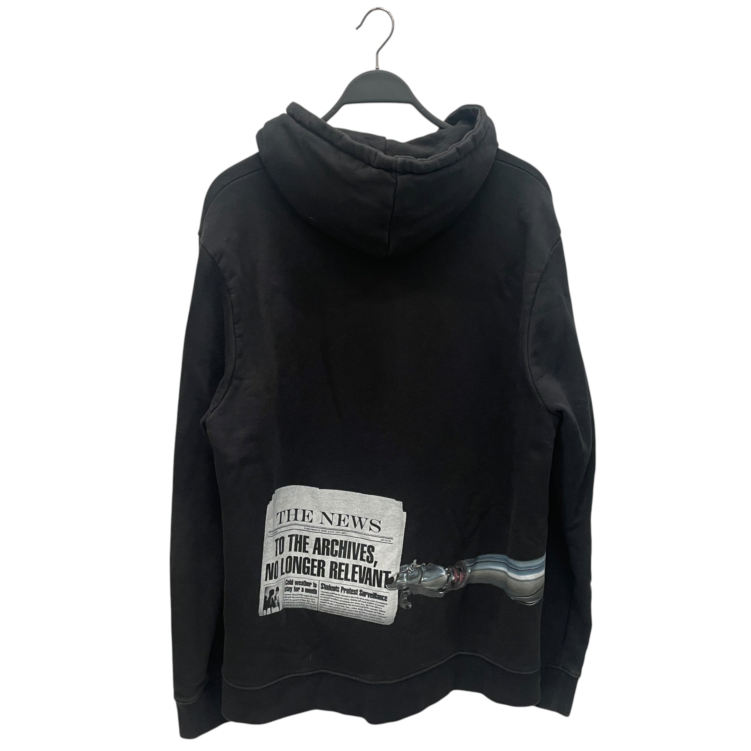 RAF SIMONS/Hoodie/XL/Cotton/BLK/BLUE BOX LOO RSRS view 2