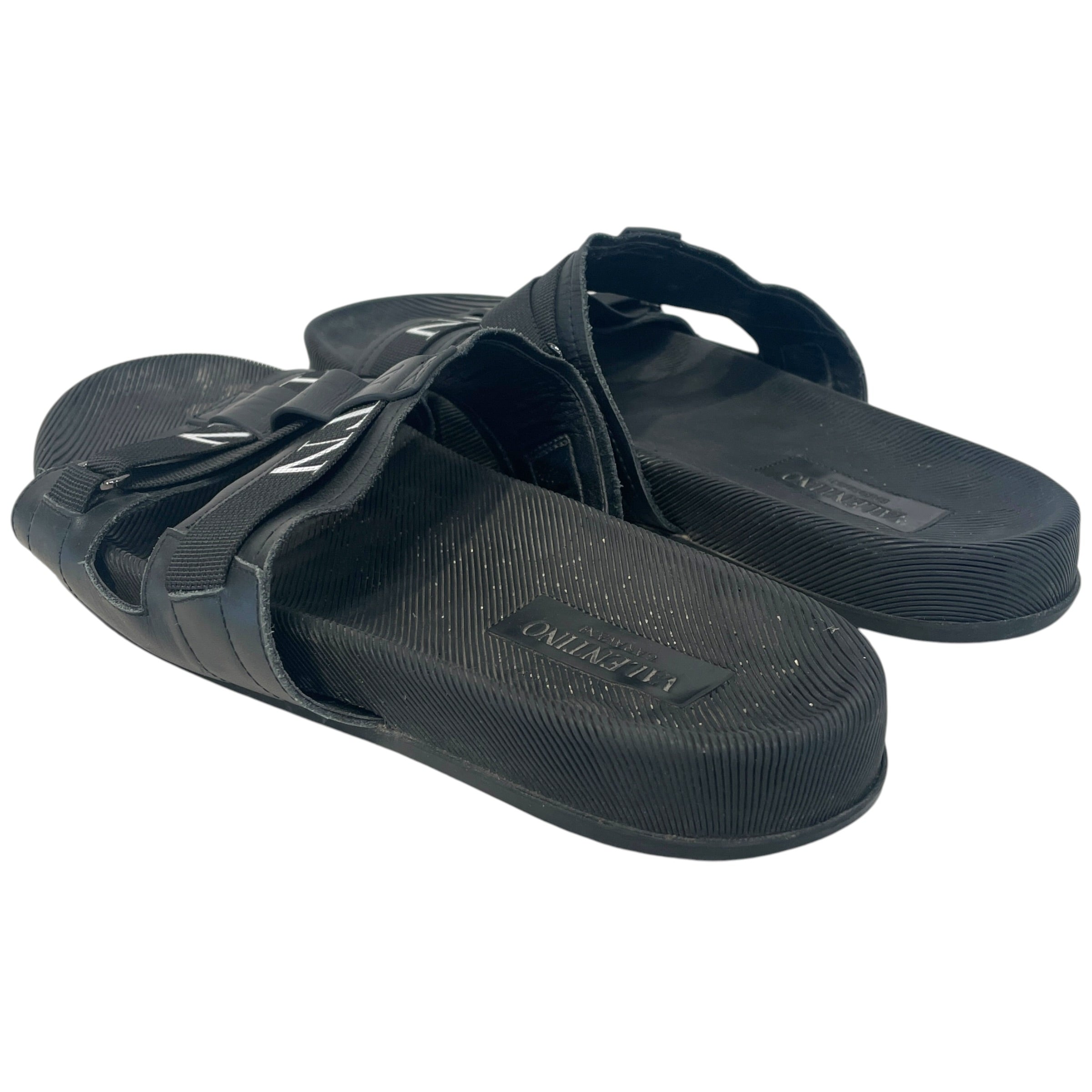 VALENTINO/Sandals/EU 41/Monogram/BLK/VLTN Logo Slides view 2