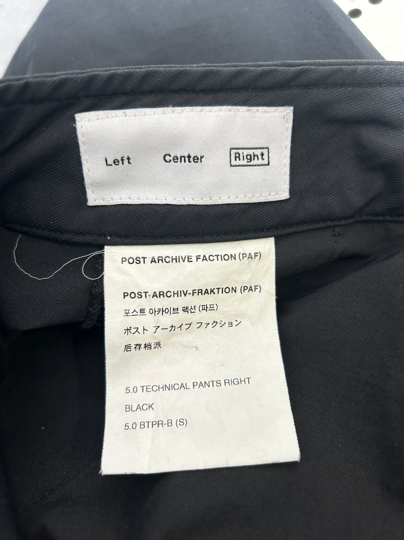 POST ARCHIVE FACTION/Pants/S/BLK/TECHNICAL PANT RIGHT 5.0