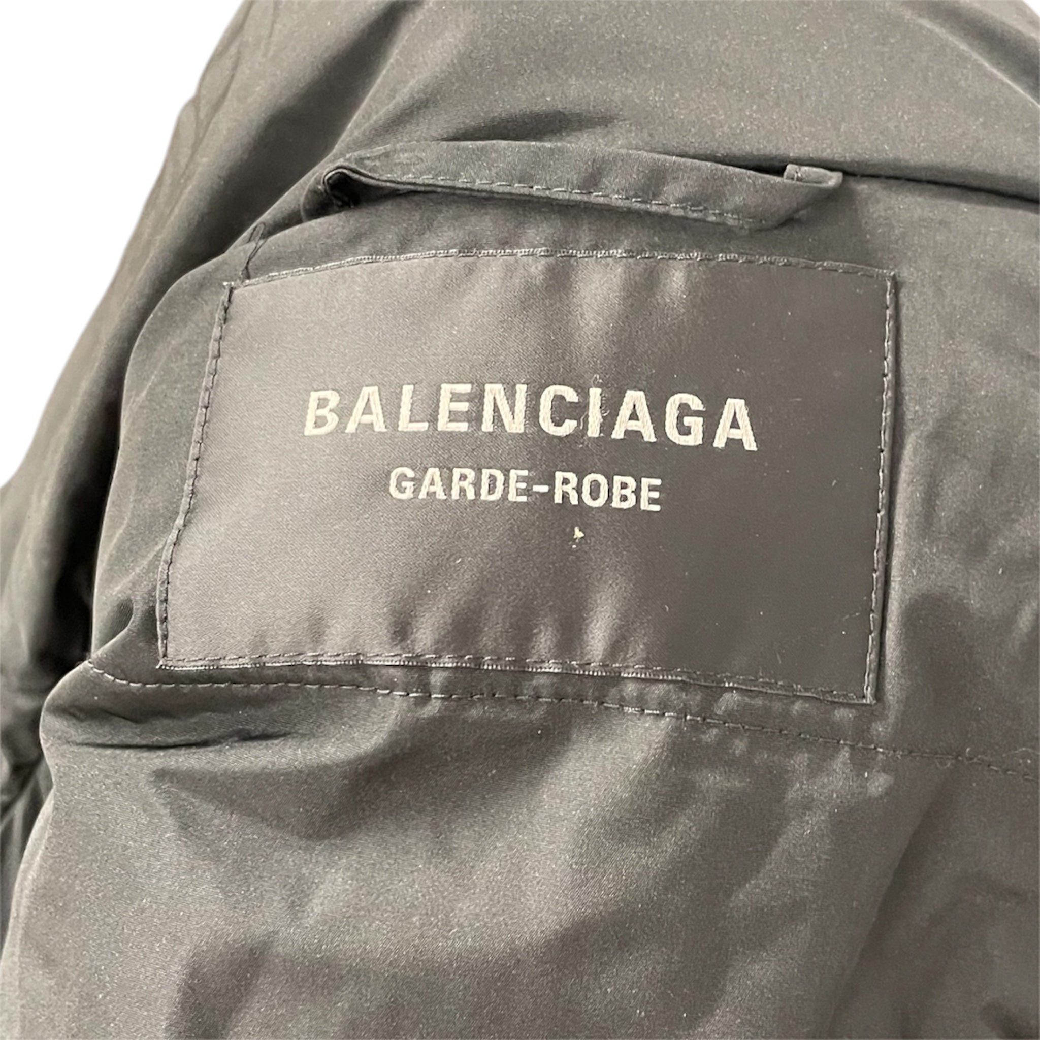 BALENCIAGA/Puffer Jkt/M/Polyester/BLK/GARDE ROBE view 3