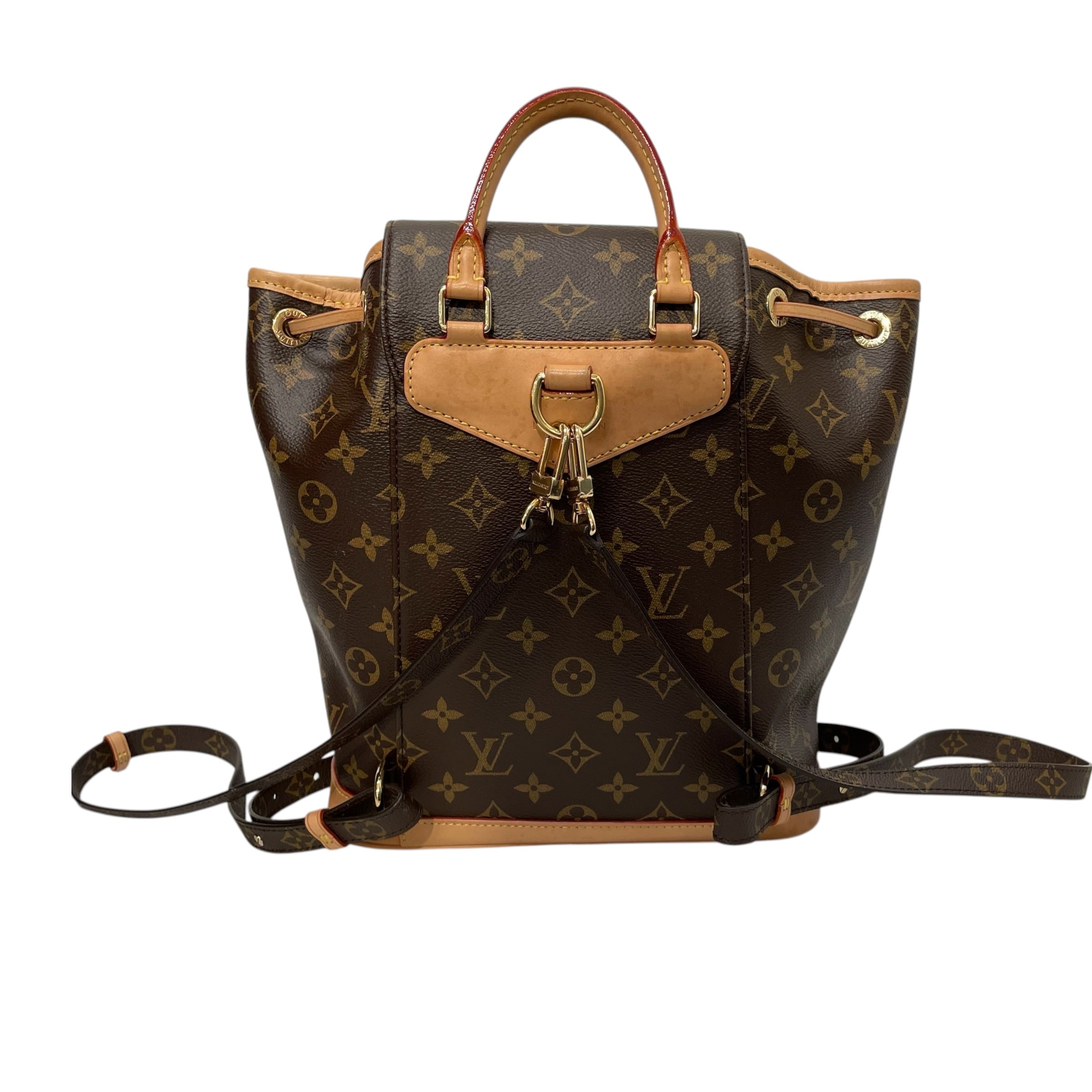 LOUIS VUITTON/Backpack/Monogram/Leather/BRW/Monogram Montsouris view 5