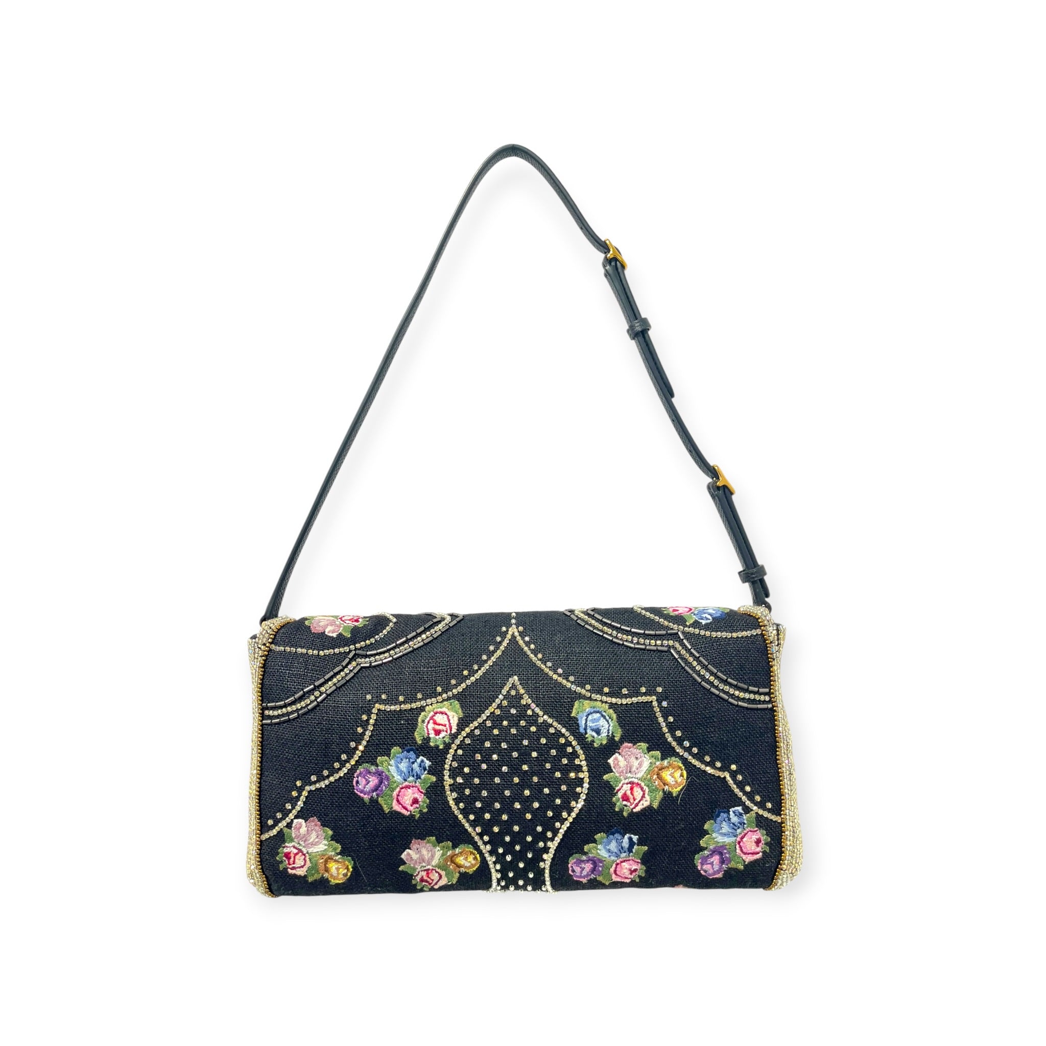 VALENTINO GARAVANI/Bag/BLK/DEVAIN SMALL EMBROIDERED BAG view 5