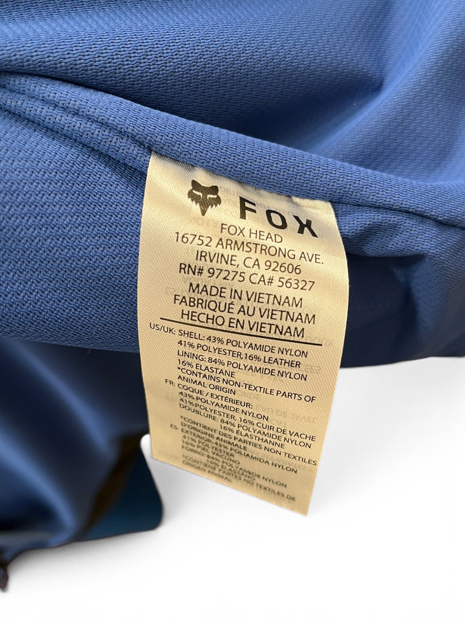 Kiko Kostadinov/Fox Racing/Riders Jkt (W)/XL/Cotton/BLK/AYSMM POCKETS | BLUE TRIM view 3