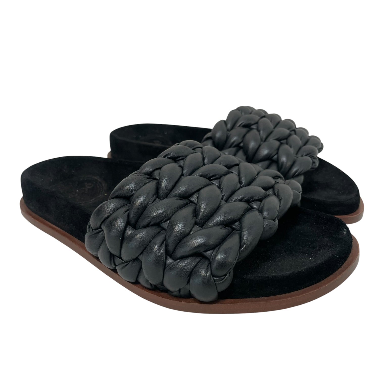 Chloe/Shoes/EU 36/Suede/BLK/BRAIDED SLIDES view 1