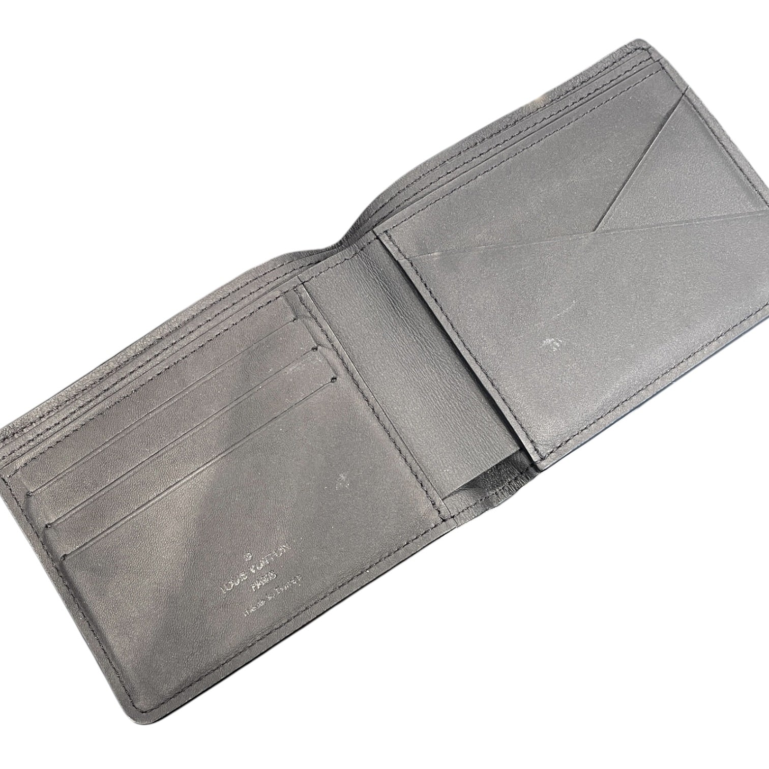 LOUIS VUITTON/Bifold Wallet/Monogram/Leather/BLK/ view 3