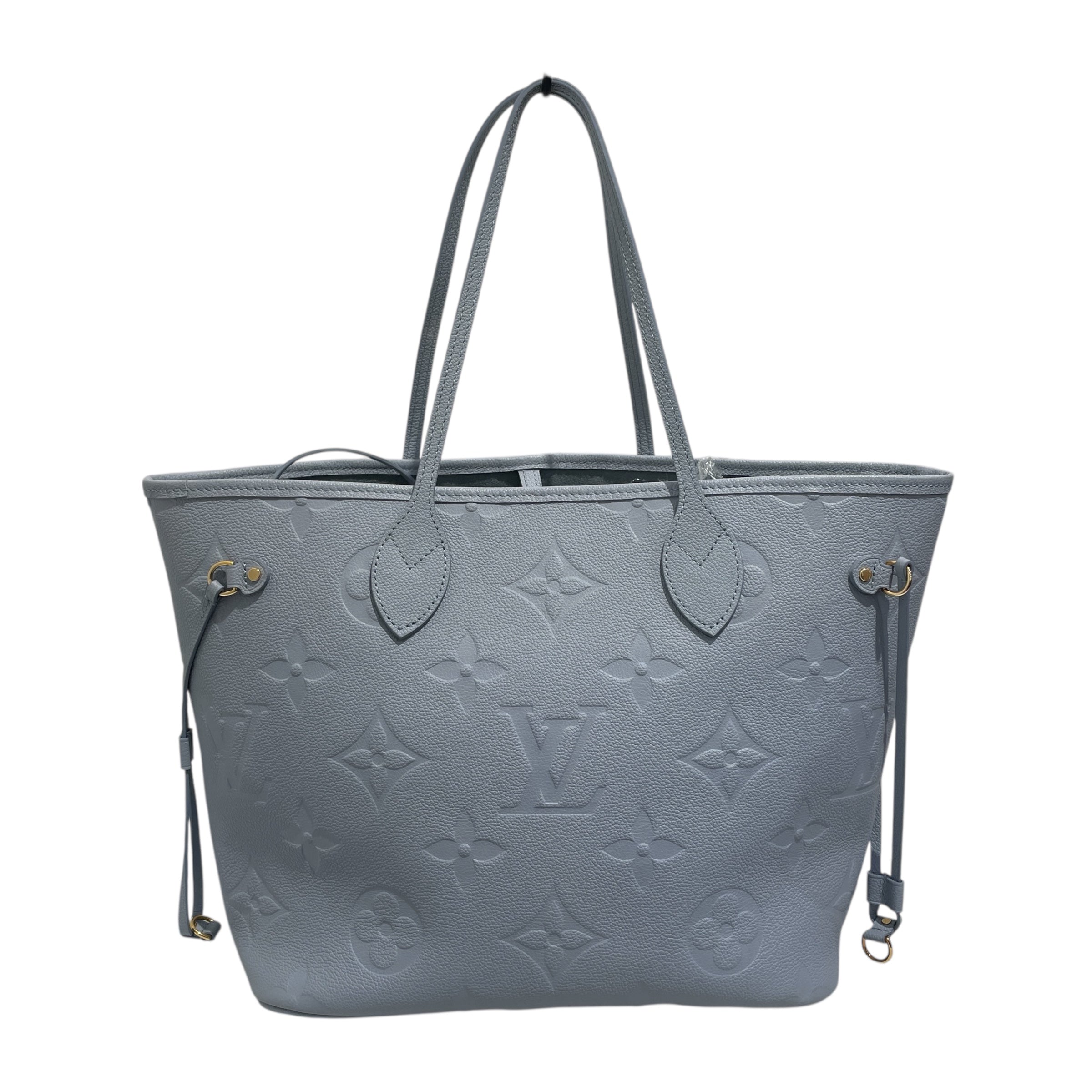 LOUIS VUITTON/Hand Bag/Monogram/Leather/BLU/NEVERFULL view 2