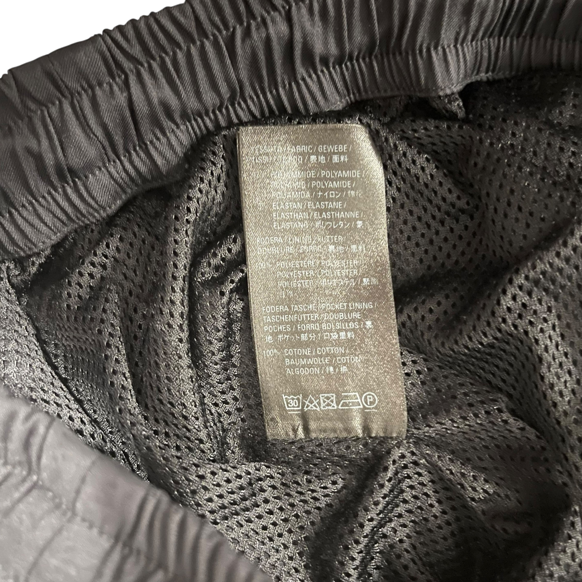 BALENCIAGA/Pants/34/Nylon/BLK/unisex track pants slim view 6