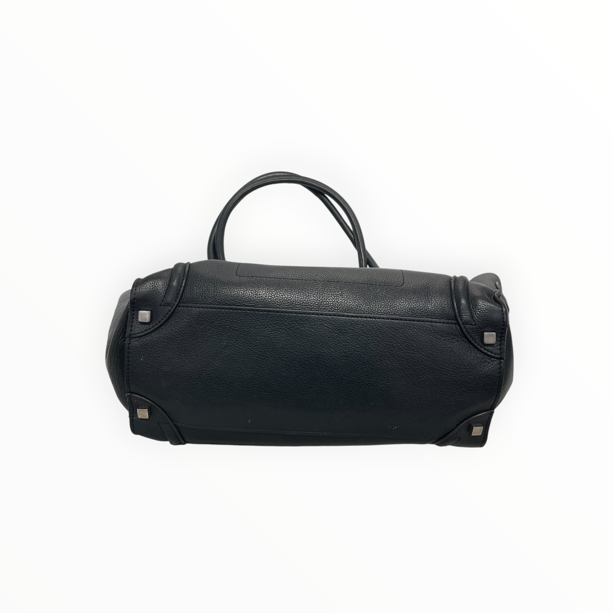 CELINE/Tote Bag/Leather/BLK/luggage tote view 3