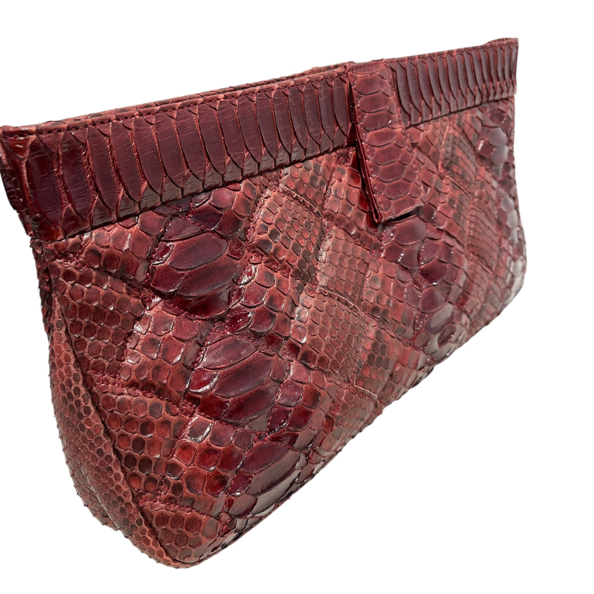 BOTTEGA VENETA/Clutch Bag/Animal Pattern/Leather/BRD/VIBIO CLUTCH PYTHON LEATHER view 6