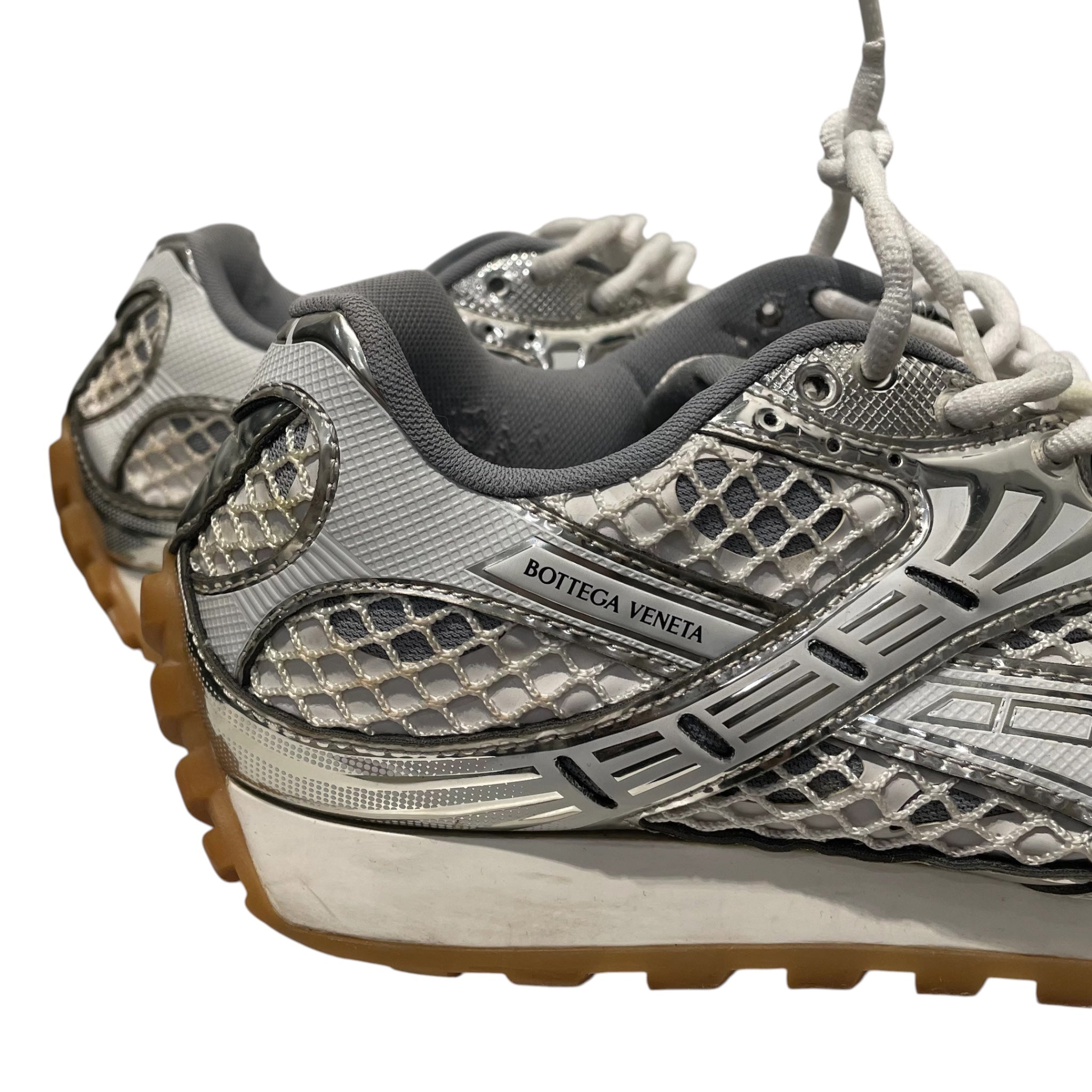 BOTTEGA VENETA/Low-Sneakers/EU 40/Cotton/WHT/ORBIT WHITE GREY view 4