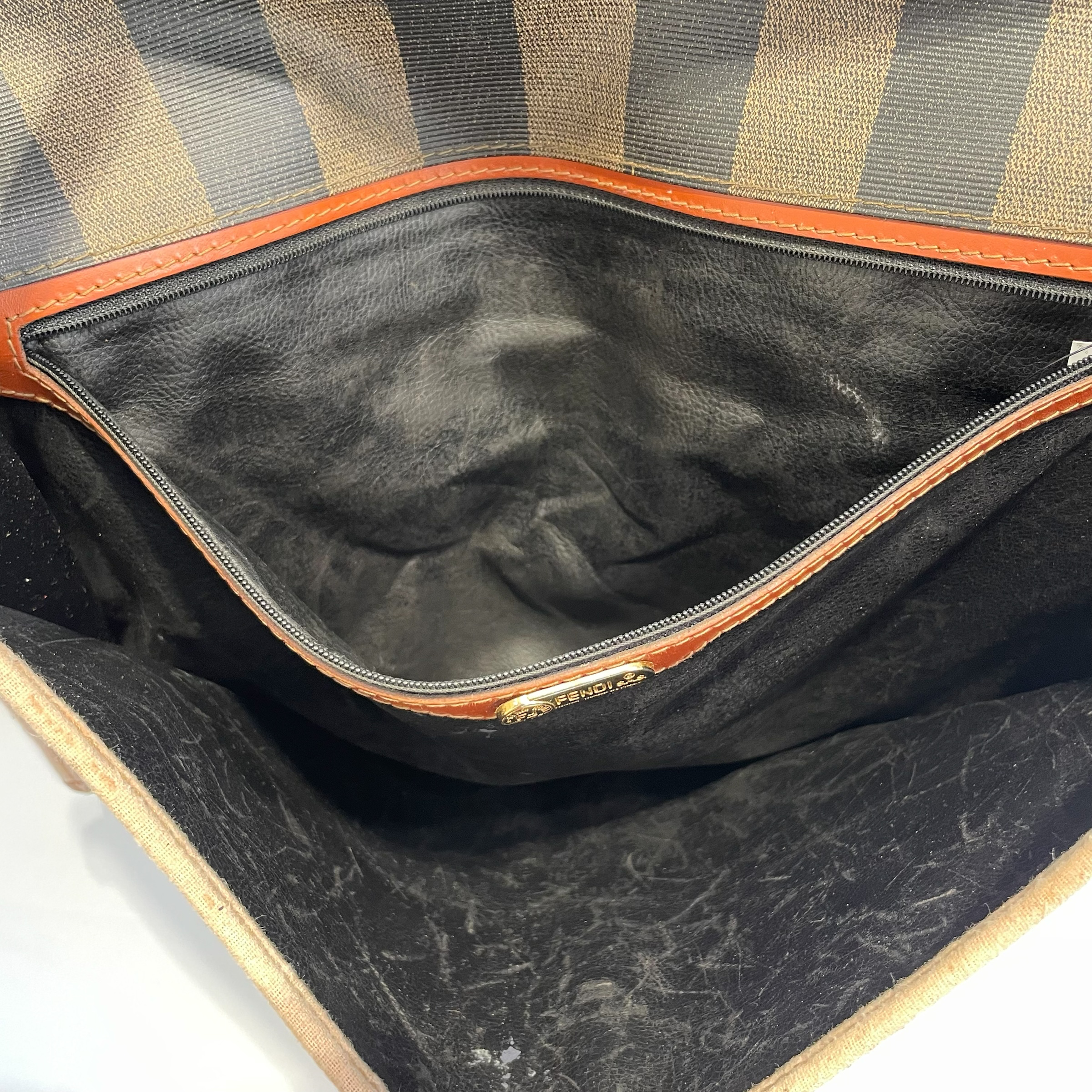 FENDI/Cross Body Bag/Stripe/GRY/PEQUIN VTG CROSSBODY view 7