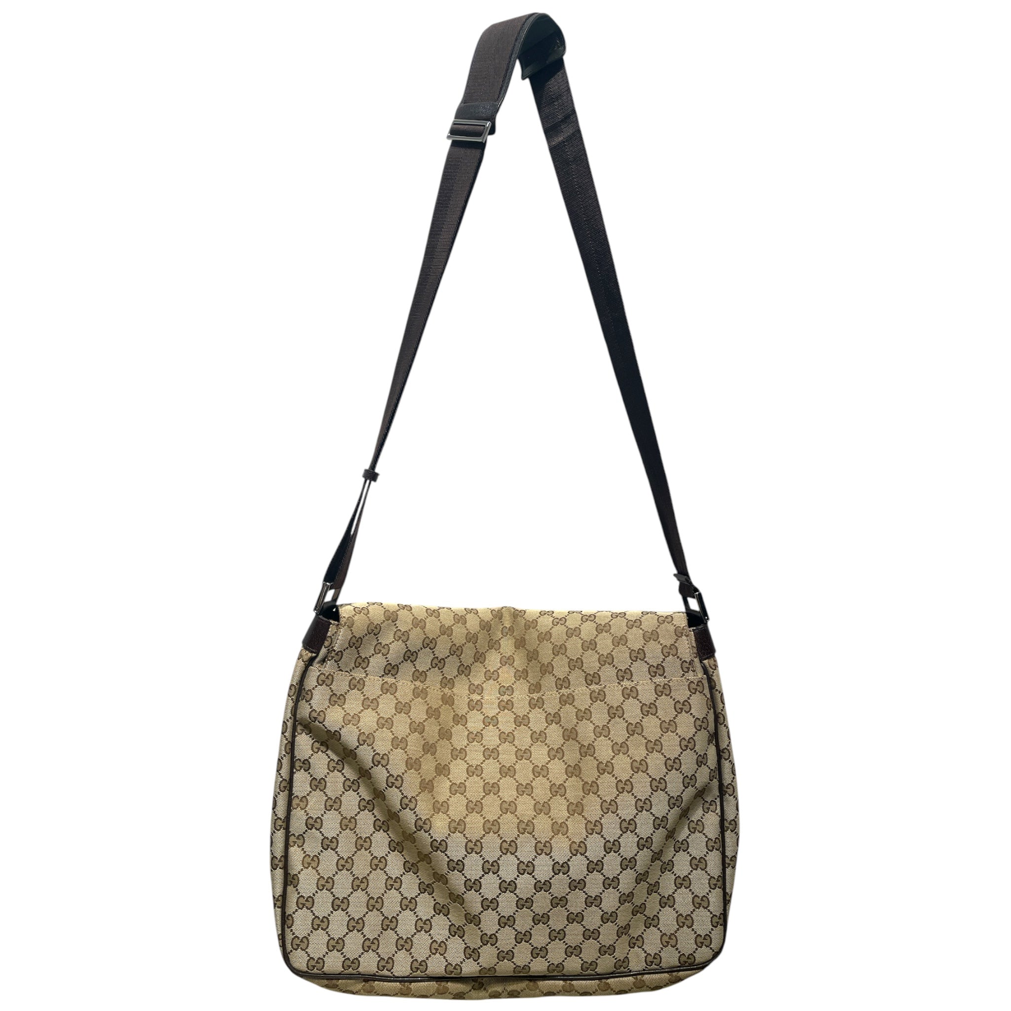 GUCCI/Cross Body Bag/Monogram/CML/CANVAS MESSENGER TOTE view 2