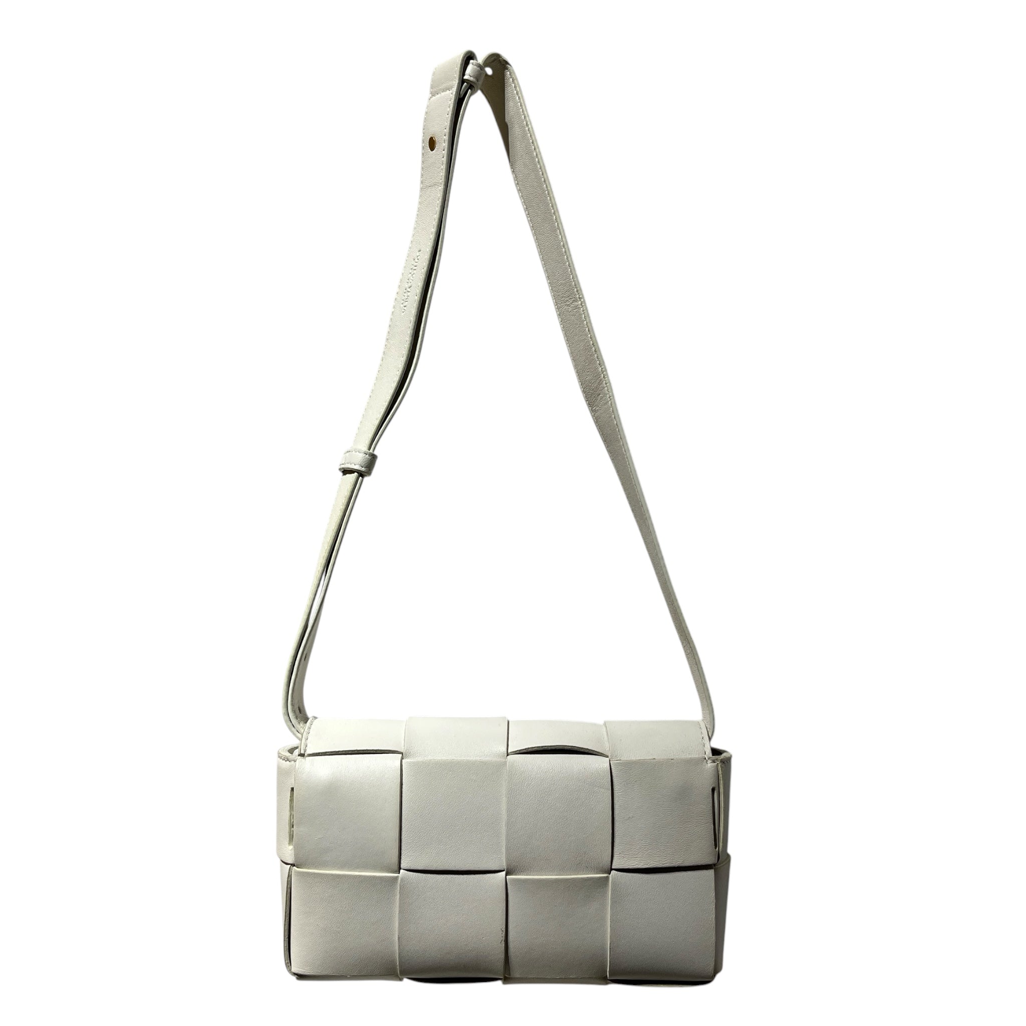 BOTTEGA VENETA/Cross Body Bag/Leather/WHT/CASSETTE view 3