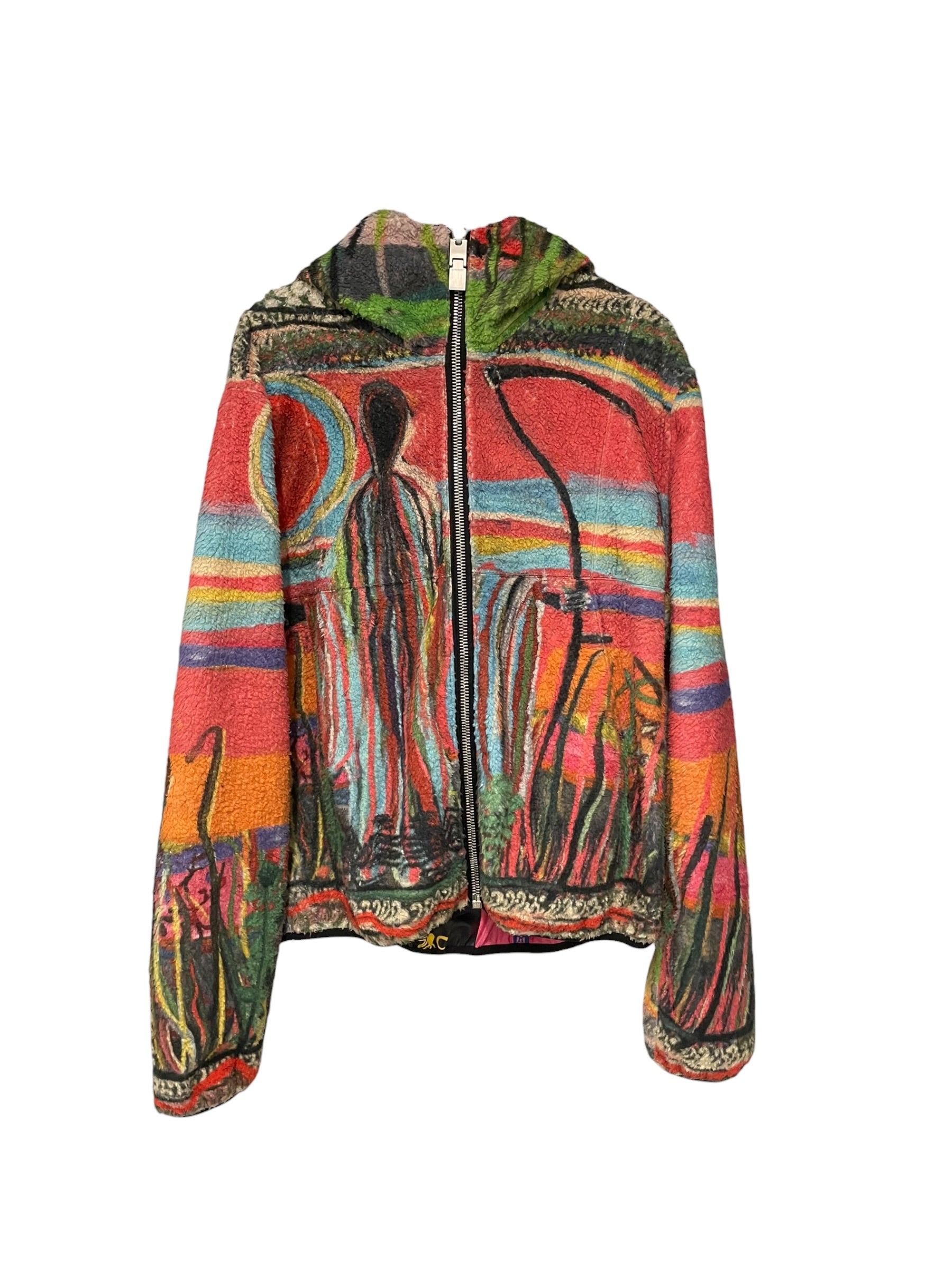 GIVENCHY/Fleece Jkt/XL/Polyester/MLT/All Over Print/REAPER FLEECE JCKT view 1