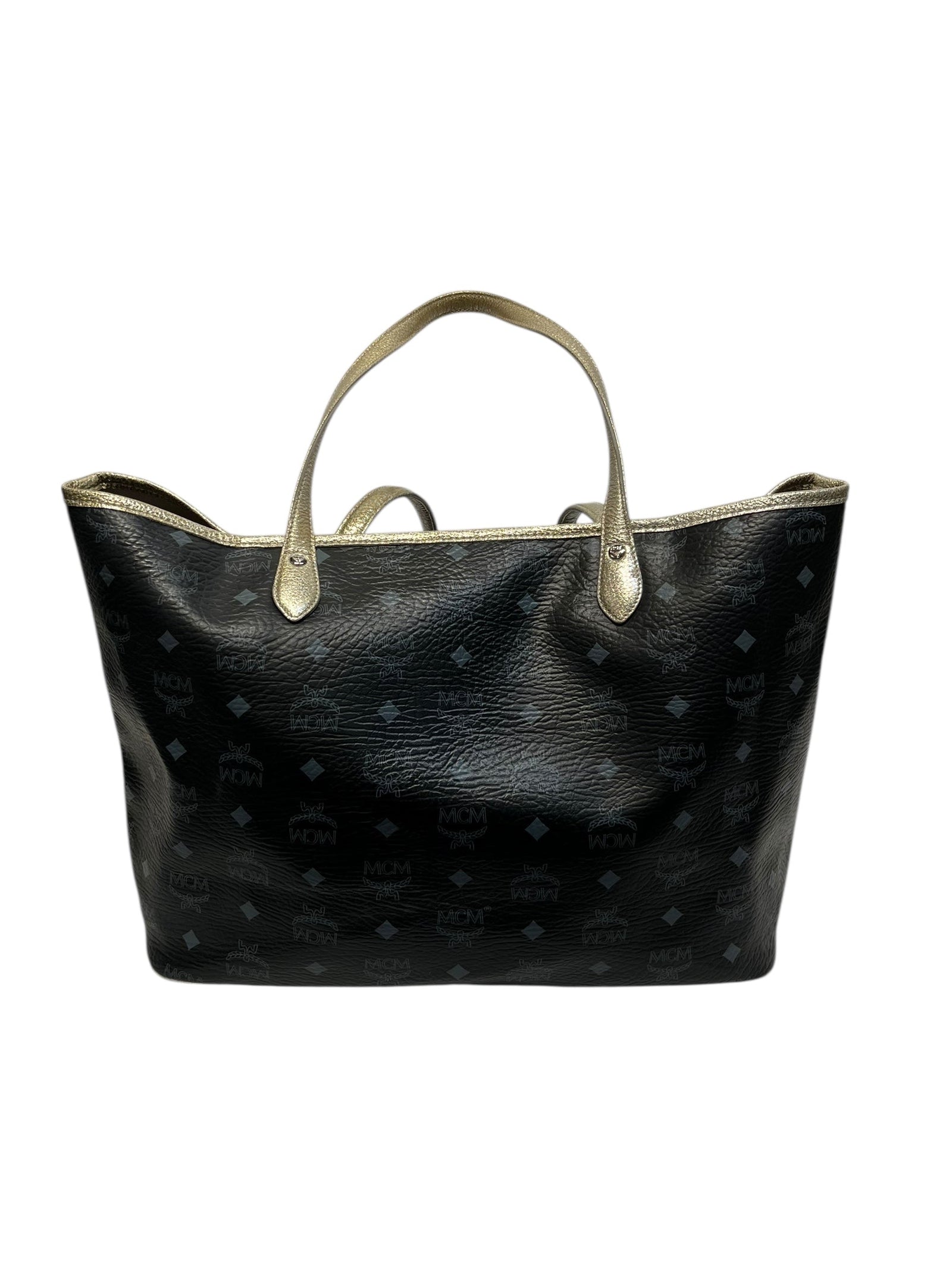 MCM/Tote Bag/Monogram/Leather/BLK/LION/LE/VISETOS view 2