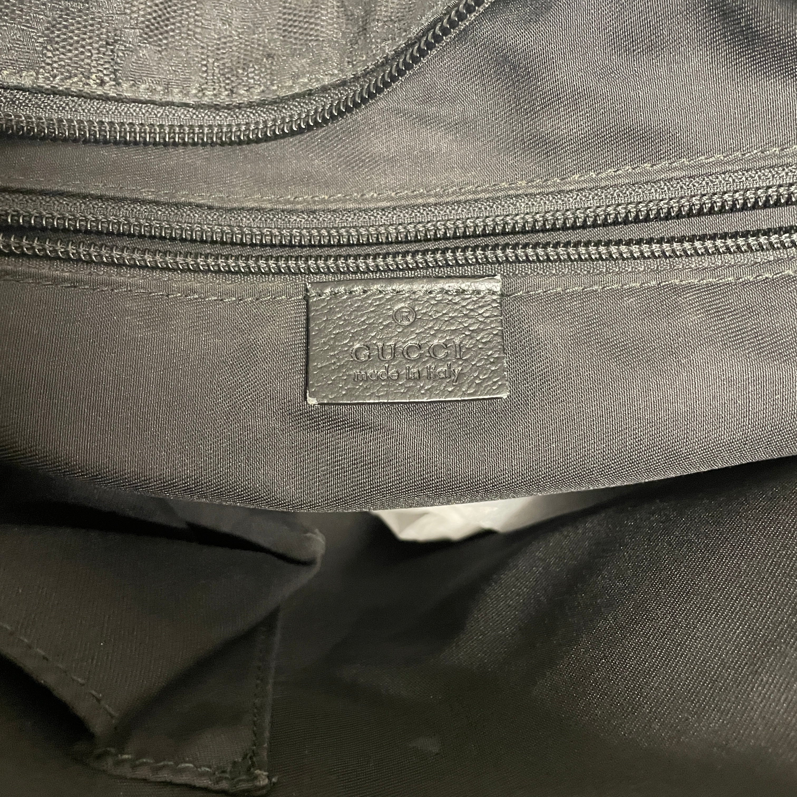 GUCCI/Cross Body Bag/Monogram/Cotton/BLK/R2DVT2X view 3