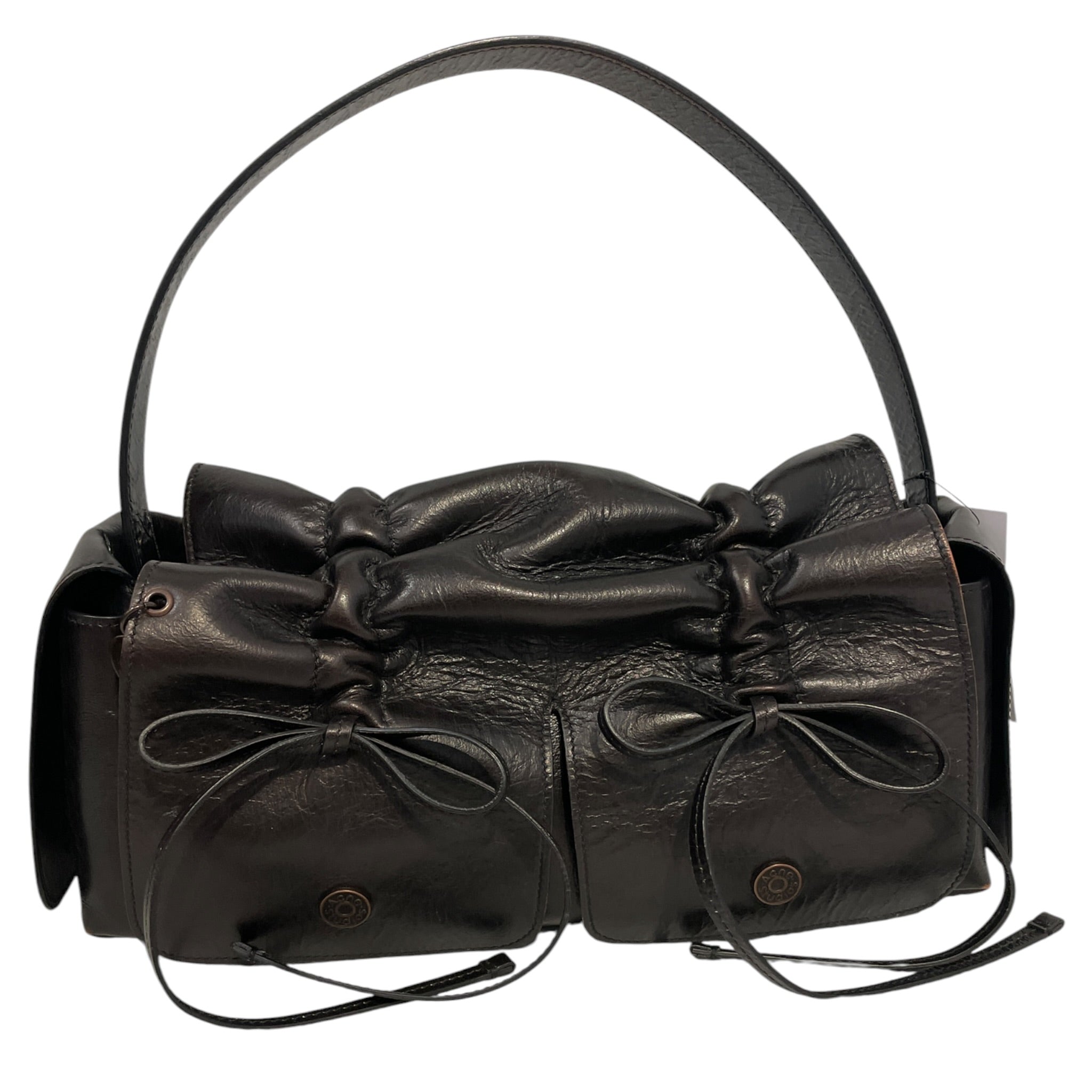Acne Studios/Hand Bag/Leather/BLK/bow/multipocket view 1