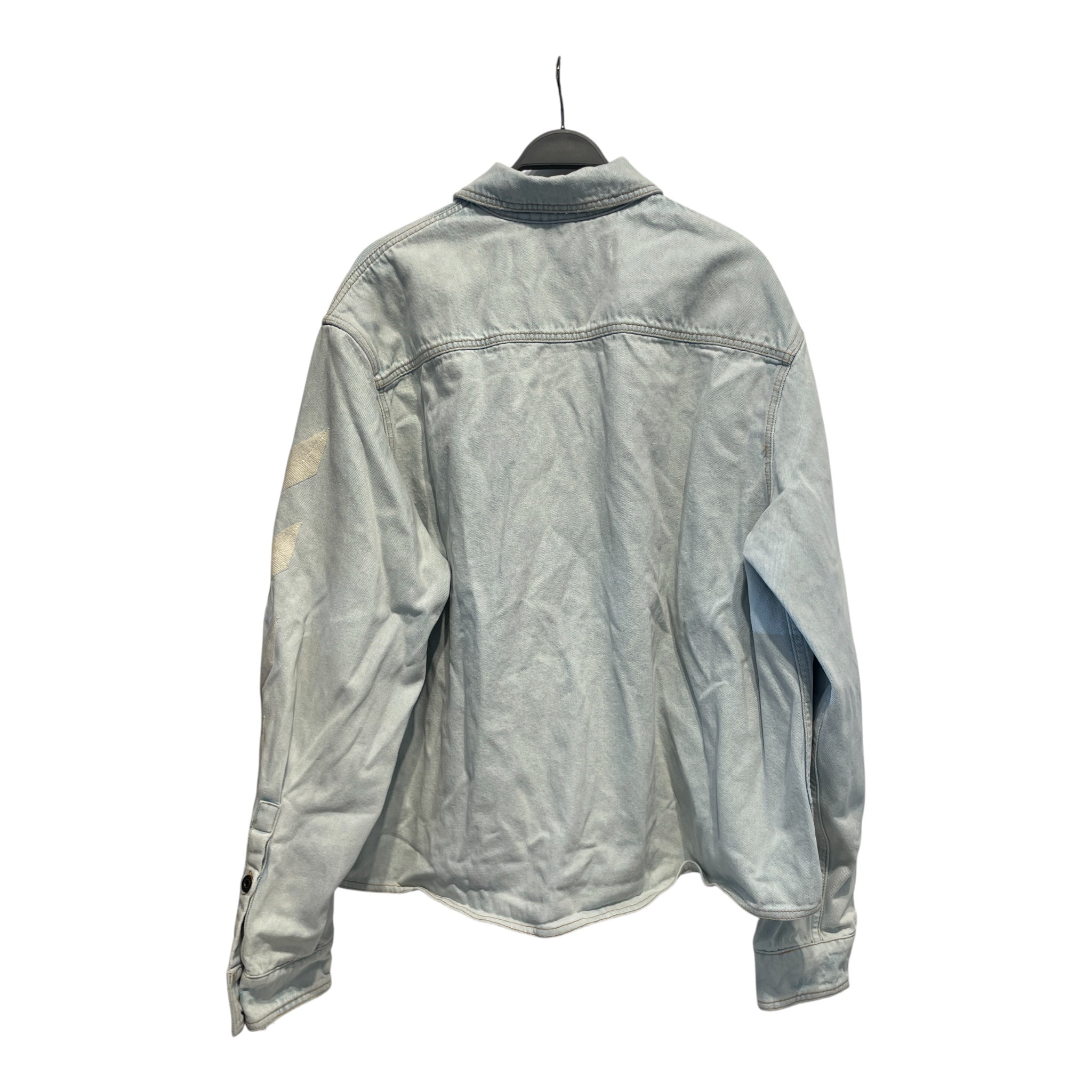 OFF-WHITE/Denim Jkt/XL/Denim/BLU/whiteembroideronsleeves view 2