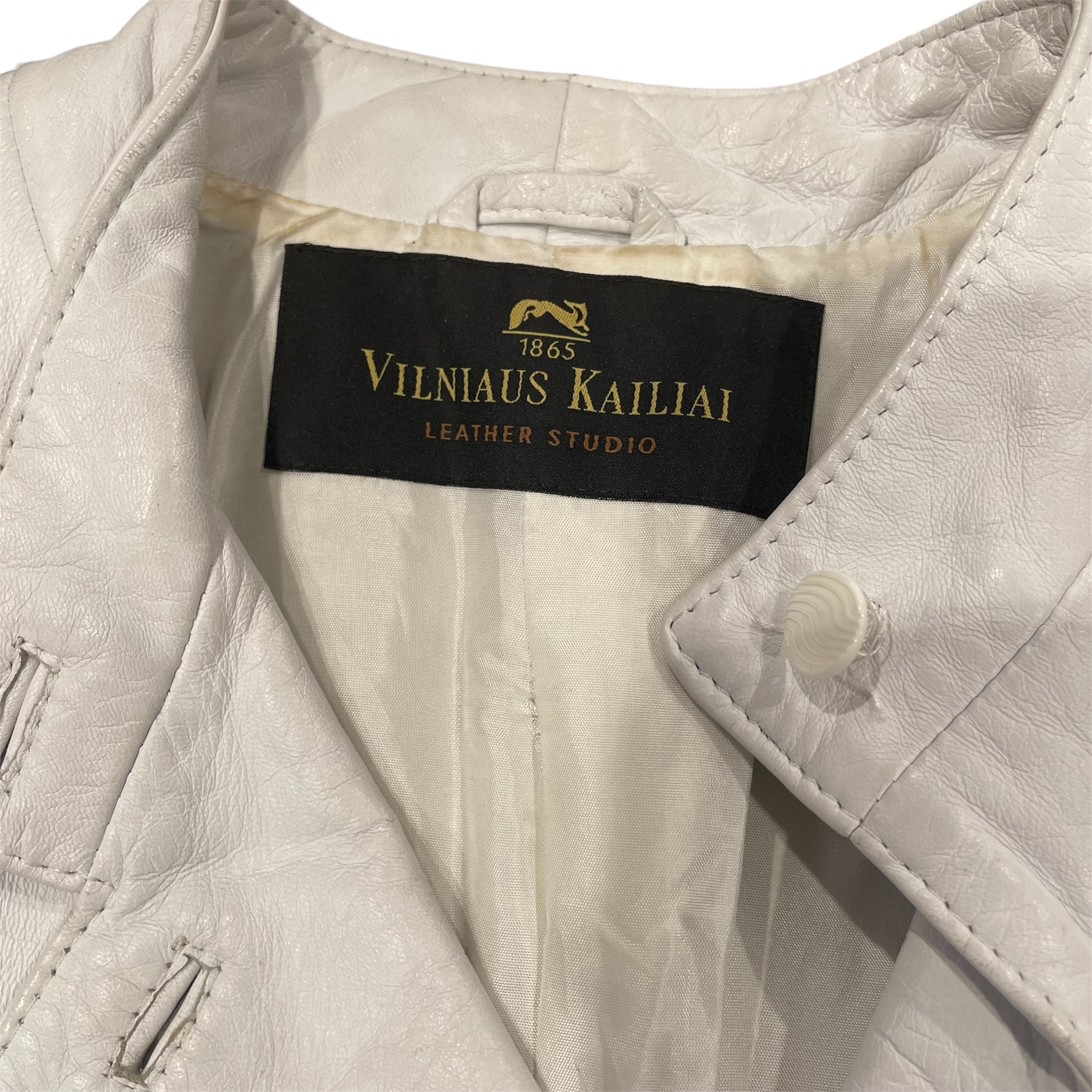 VILNIAUS KALLIAI/Leather Jkt/S/Leather/WHT/ view 4