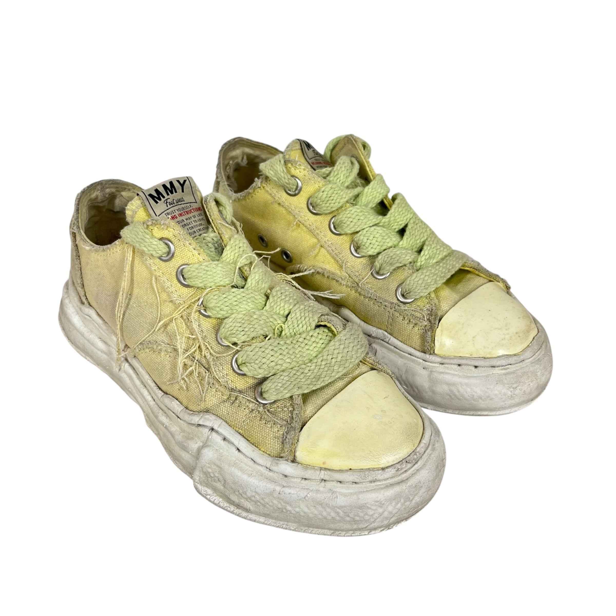 MIHARA YASUHIRO/Low-Sneakers/US 5.5/Cotton/GRN/MMY PETERSON view 1