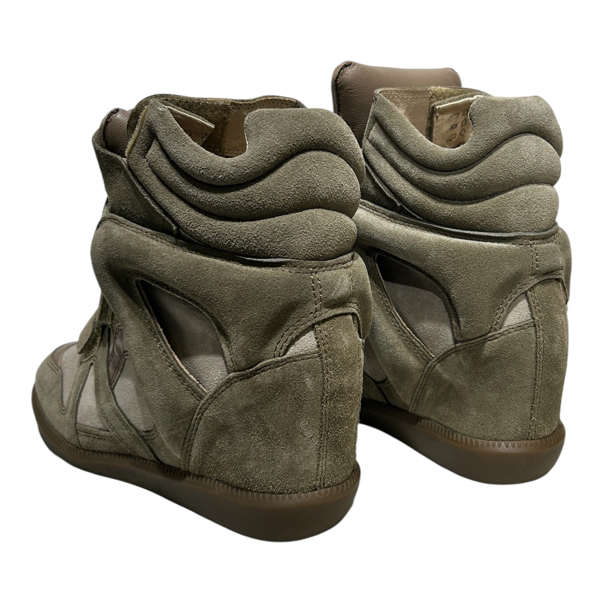 ISABEL MARANT/Hi-Sneakers/US 6/Cotton/GRN/bekett view 2
