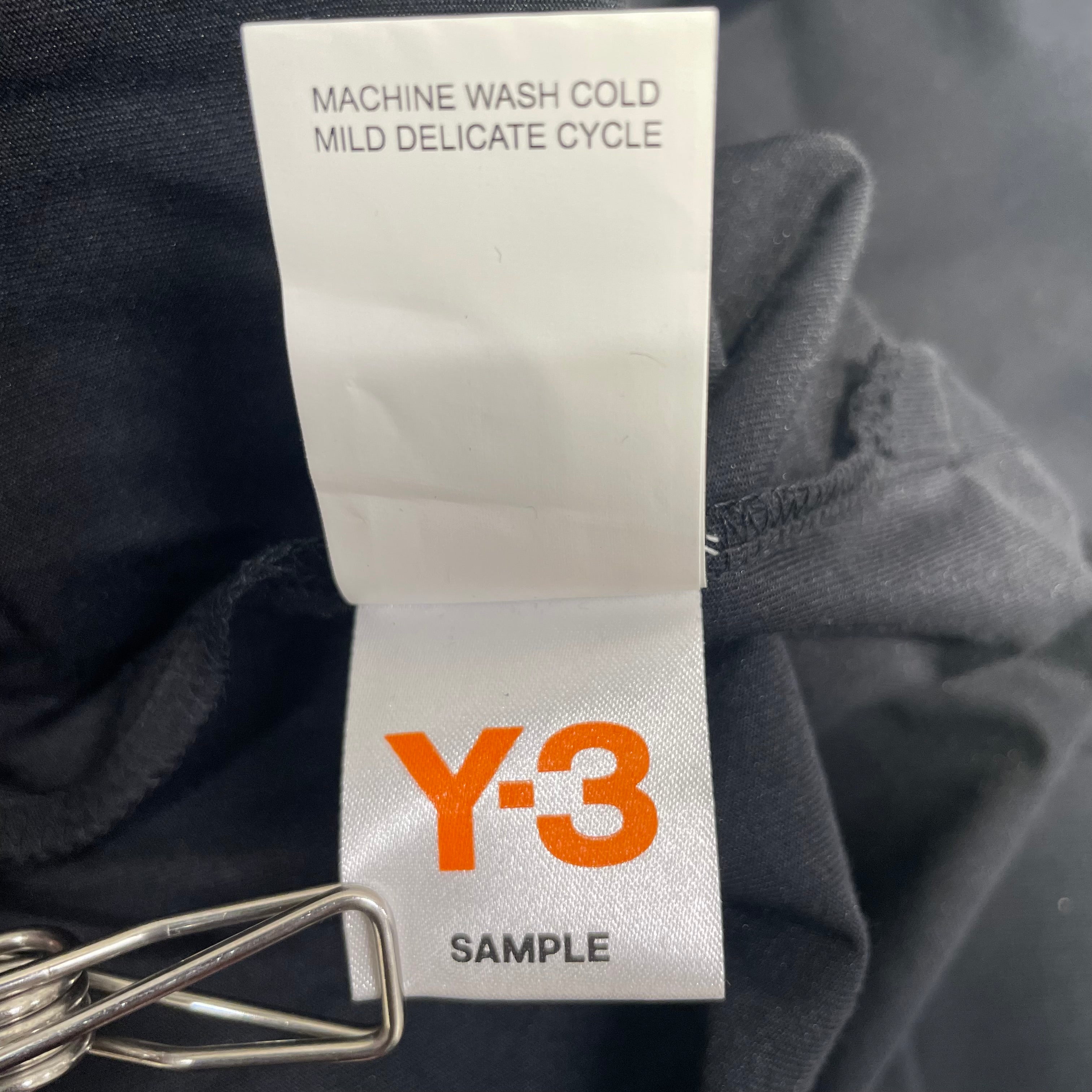 Y-3/LS T-Shirt/M/Cotton/BLK/GREY SLEEVE STRIPE SHIRT view 3