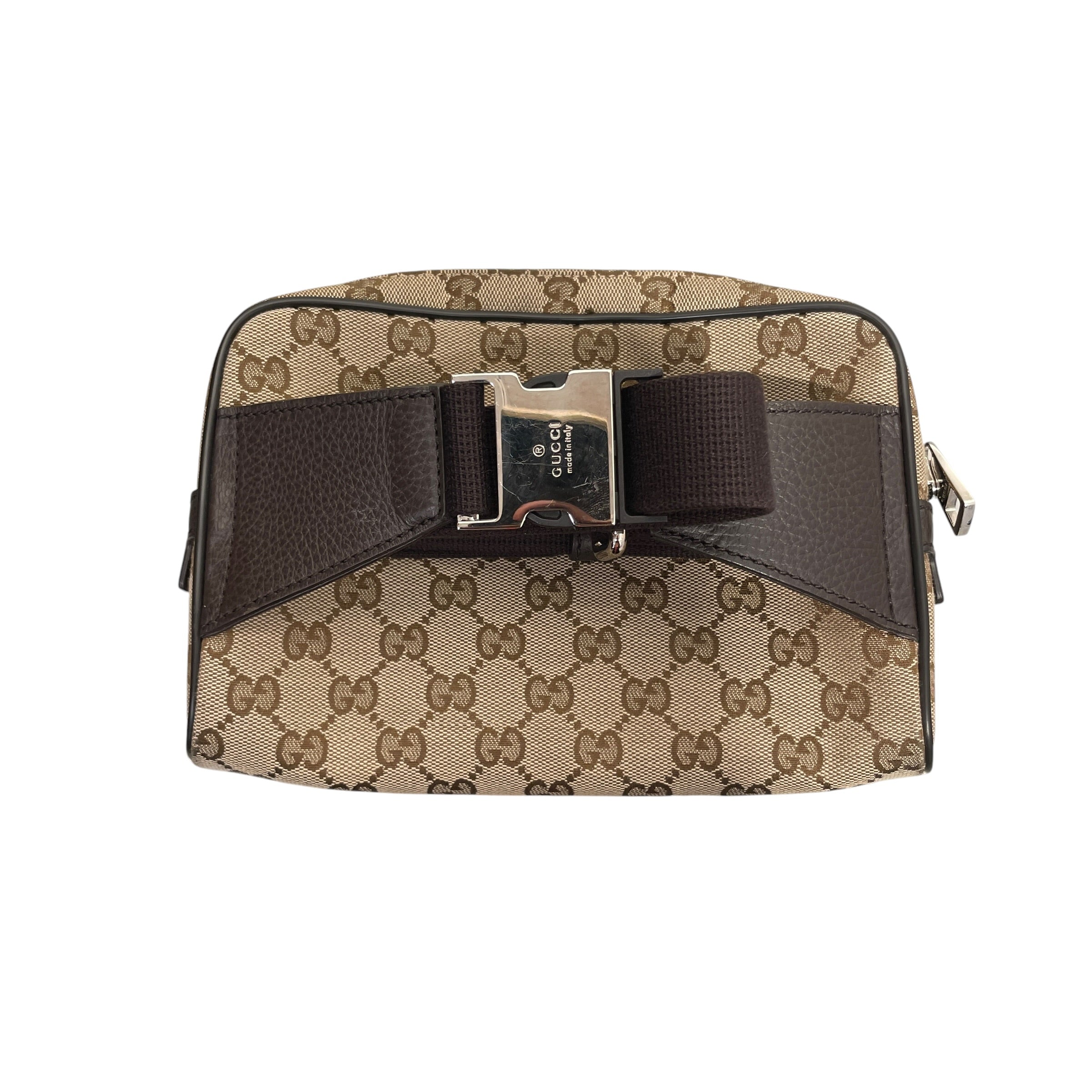 GUCCI/Fanny Pack/Leather/KHK/CANVAS BELT BAG view 2