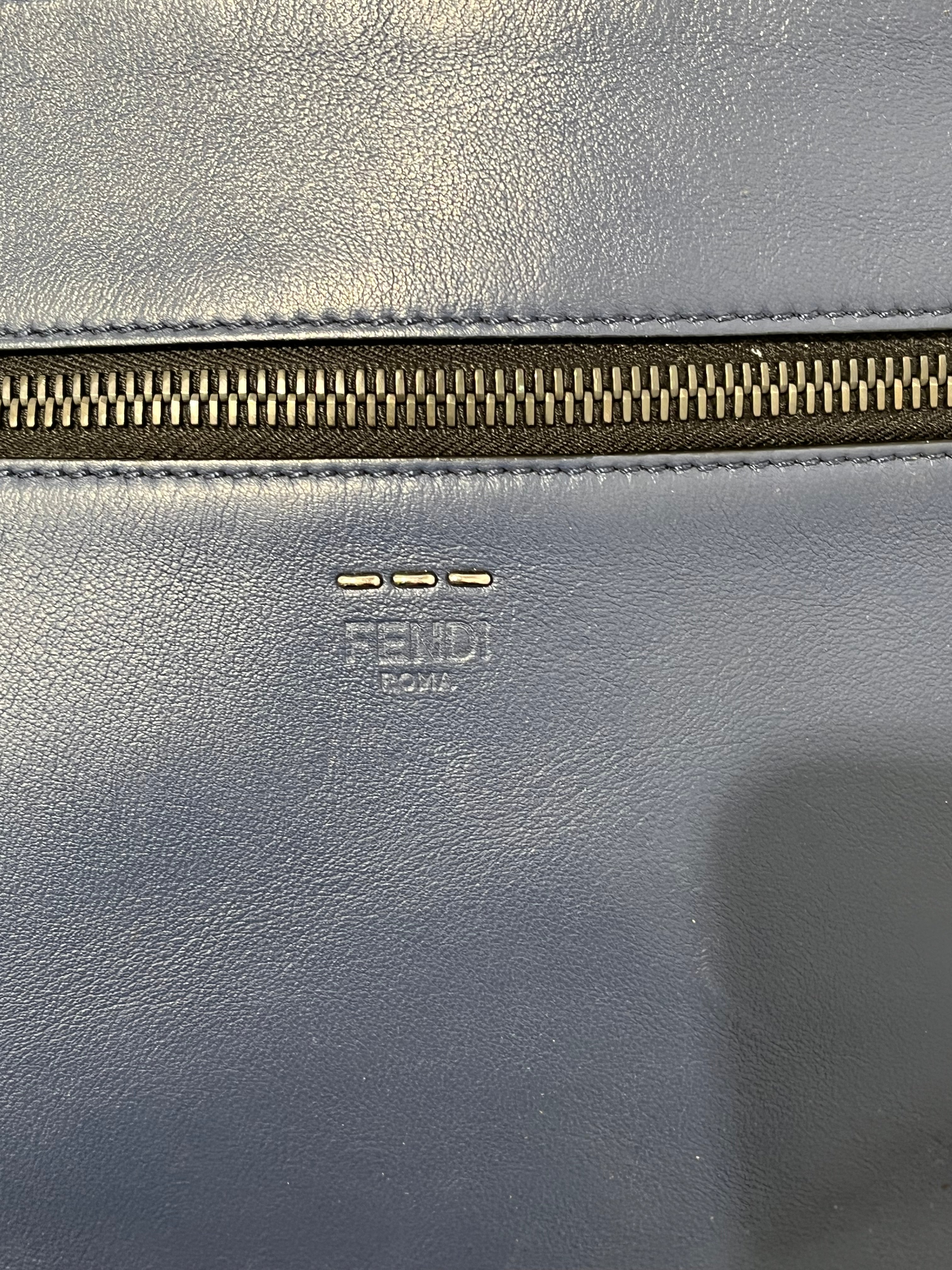 FENDI/Bag/Leather/BLU/MESSENGER TOTE view 4