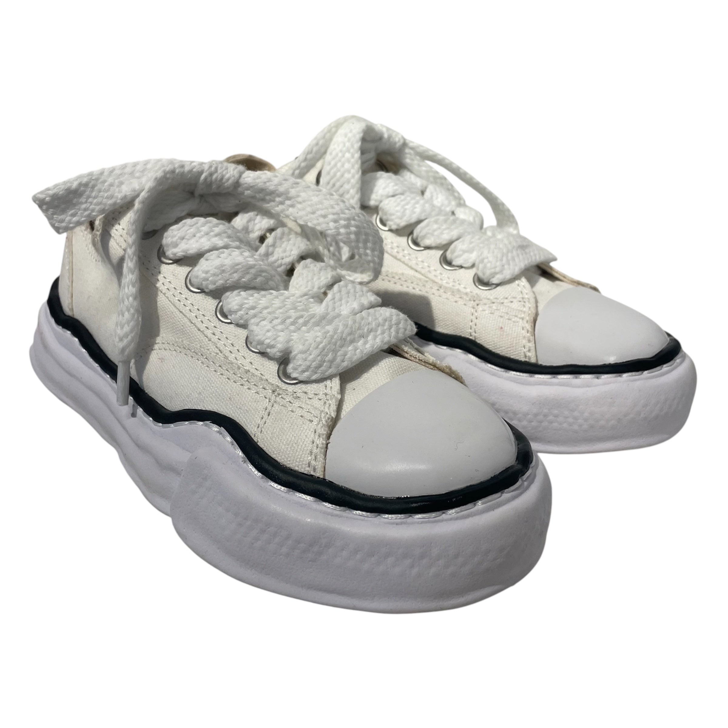 MIHARA YASUHIRO/Low-Sneakers/EU 37/Cotton/WHT/ view 1