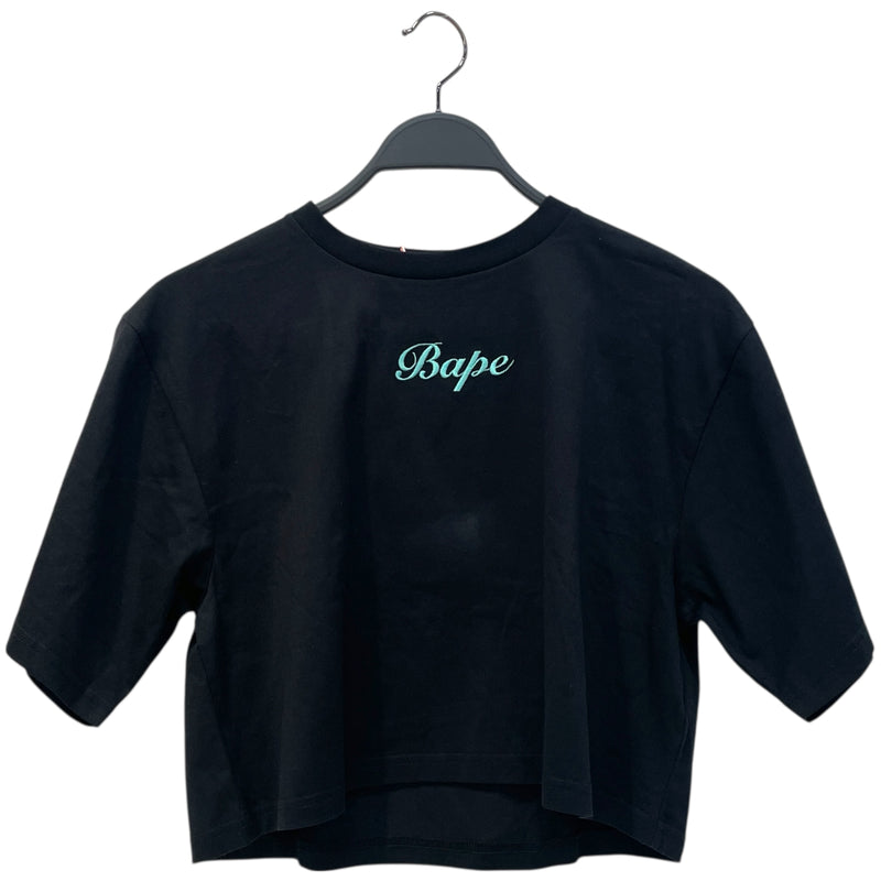 A BATHING APE/T-Shirt/XS/Cotton/BLK/cropped &