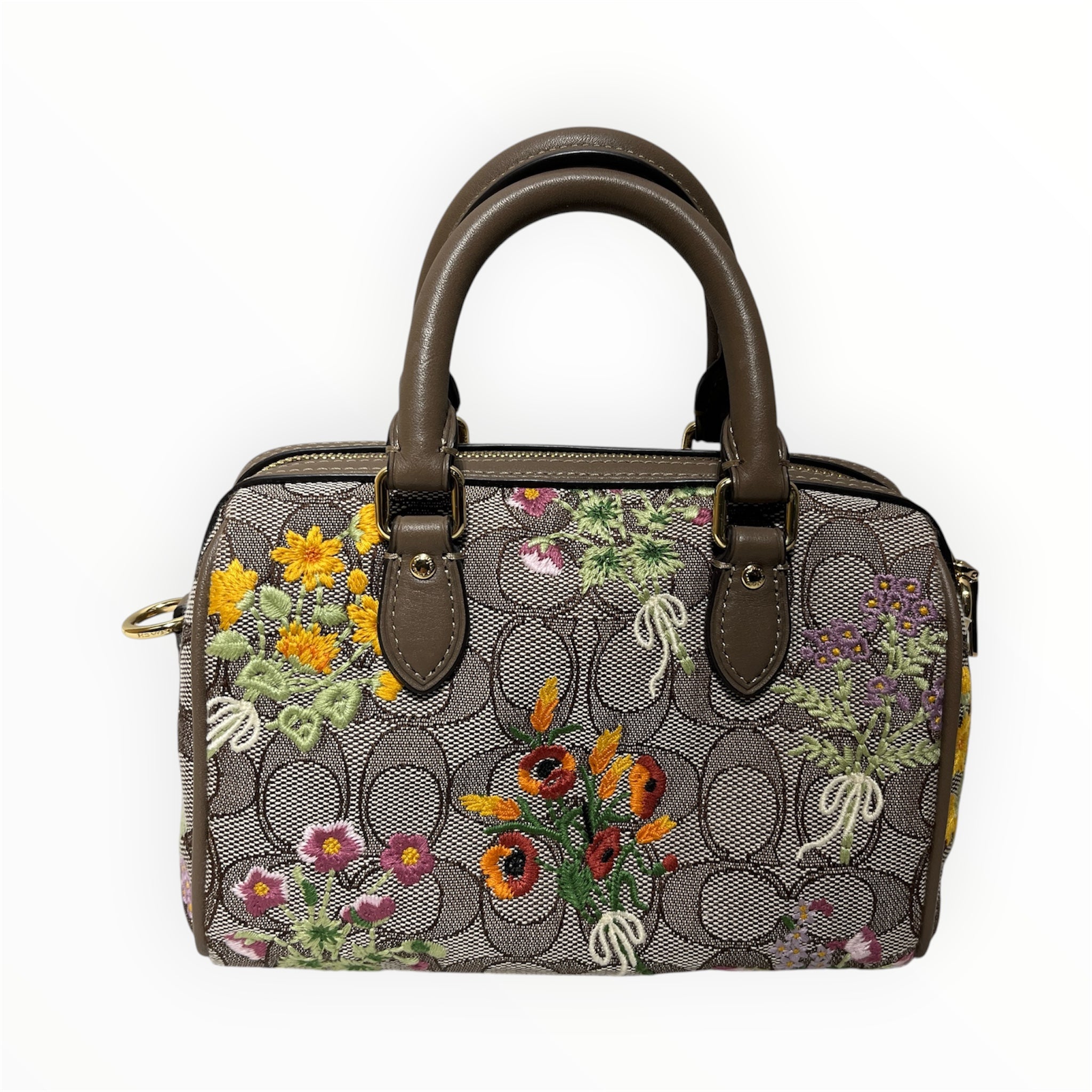 COACH/Cross Body Bag/Monogram/Cotton/BRW/FLORAL PATTERN MINI ROWAN view 2