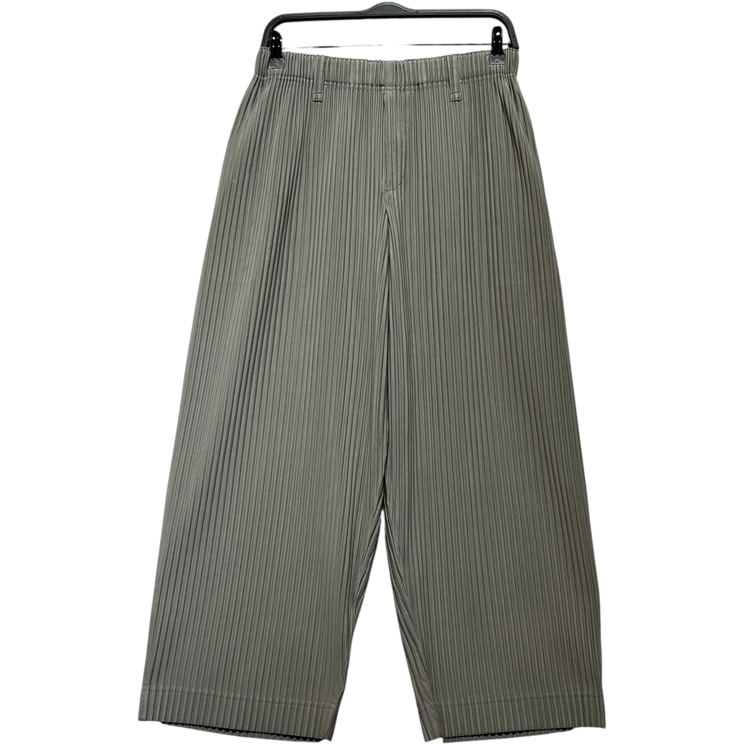 HOMME PLISSE ISSEY MIYAKE/Pants/1/Polyester/GRY/Belt Loop Trousers view 1