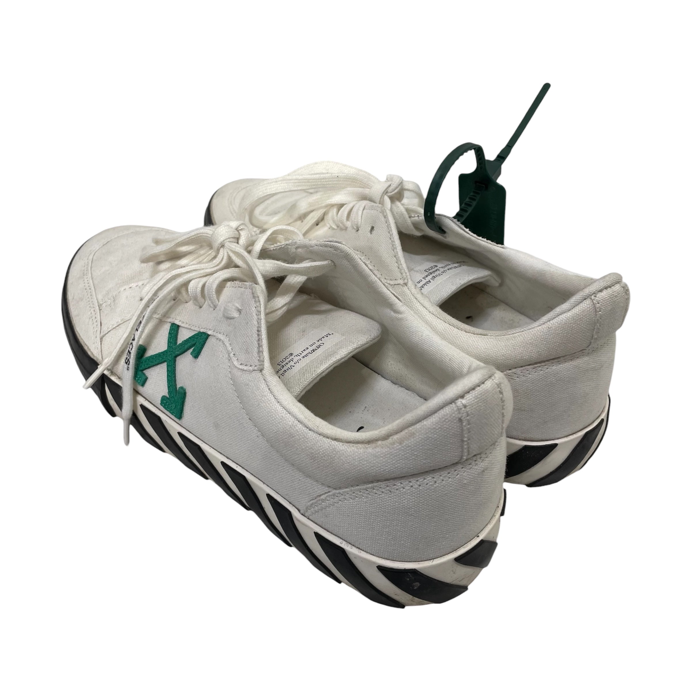 OFF-WHITE/Low-Sneakers/EU 46/WHT/vulcanized canvas low top view 2